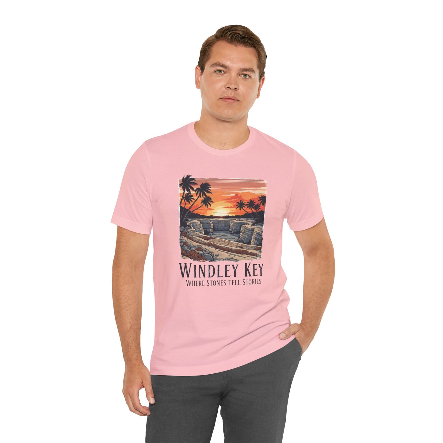 FLORIDA KEYS COLLECTION Windley Key Sunset Tee, Soft Cotton T-Shirt, Beach Vibes Shirt