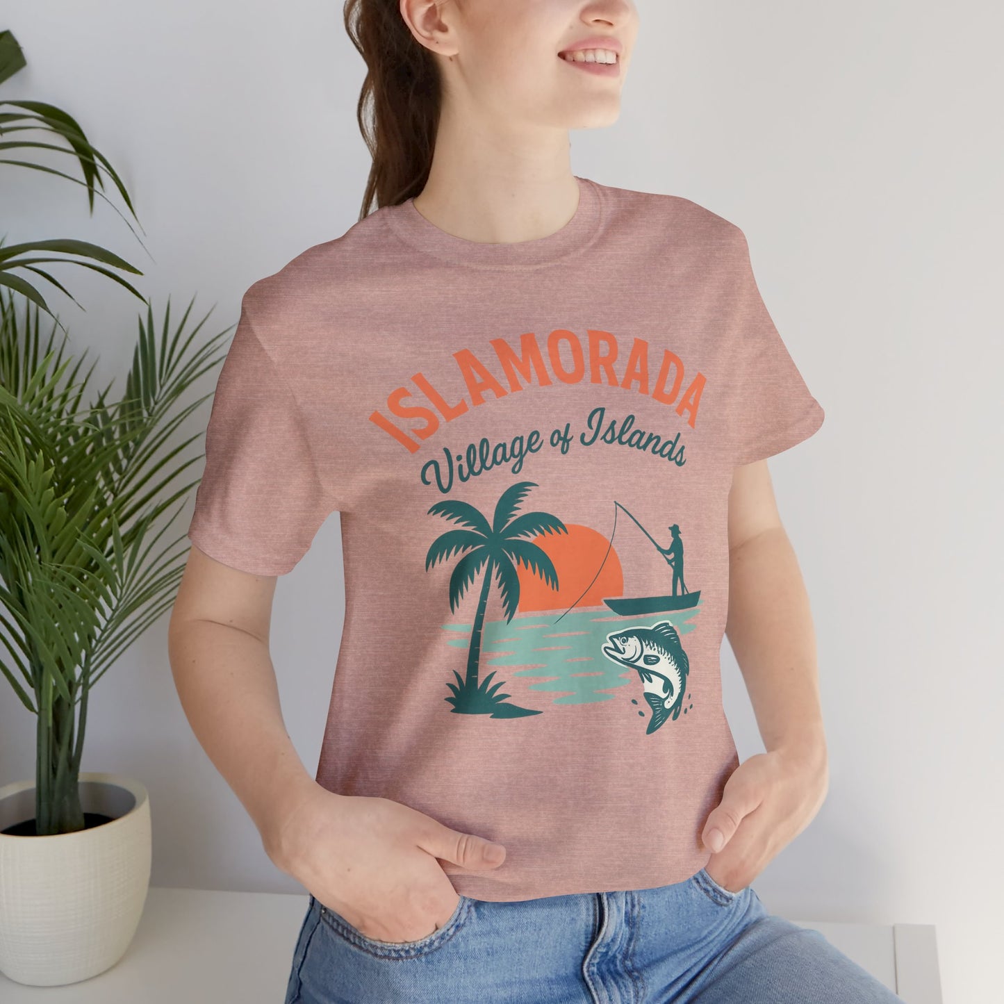 FLORIDA KEYS COLLECTION Islamorada Sunset Fishing Tee, Relaxed Beachwear, Gift for Fishermen, Casual Summer Shirt