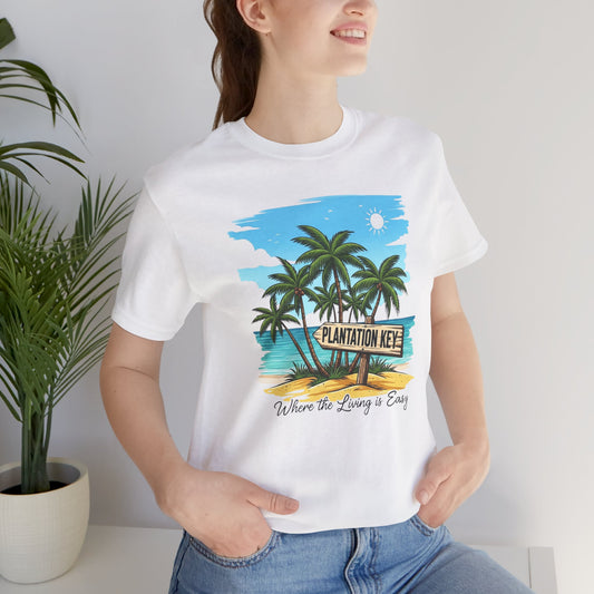 FLORIDA KEYS COLLECTION Plantation Key Tropical T-Shirt | Perfect for Beach Lovers, Vacation Vibes, Summer