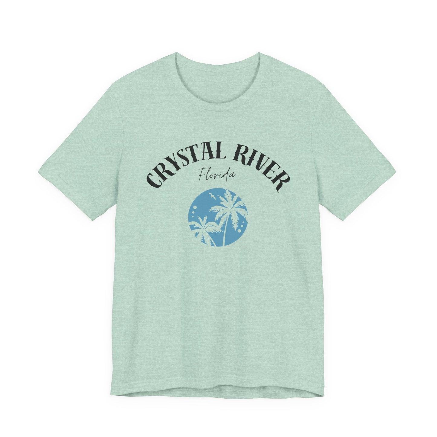 Crystal River Florida Tropical Tee - Unisex Jersey Short Sleeve Shirt