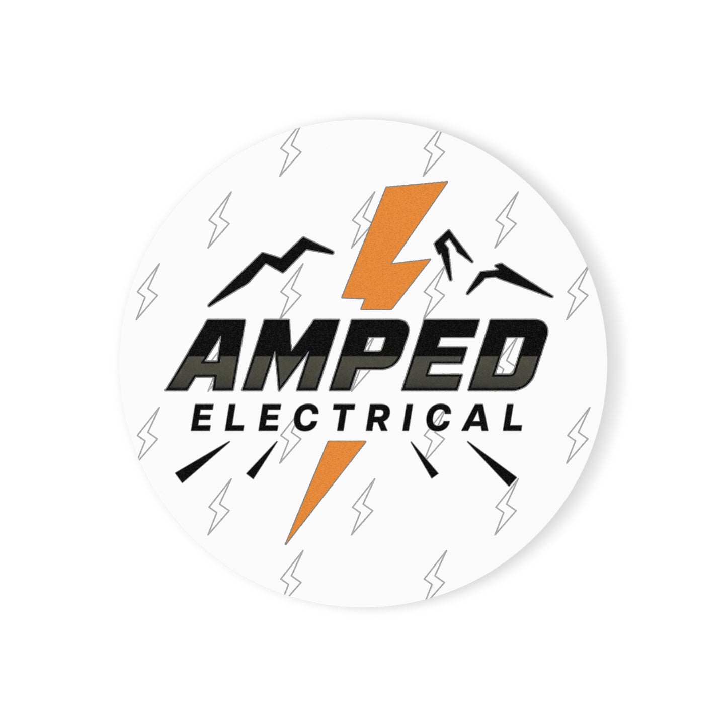 AMPLED ELECTRICAL Cork Back Coaster, Amped Coaster, Home Bar Decor