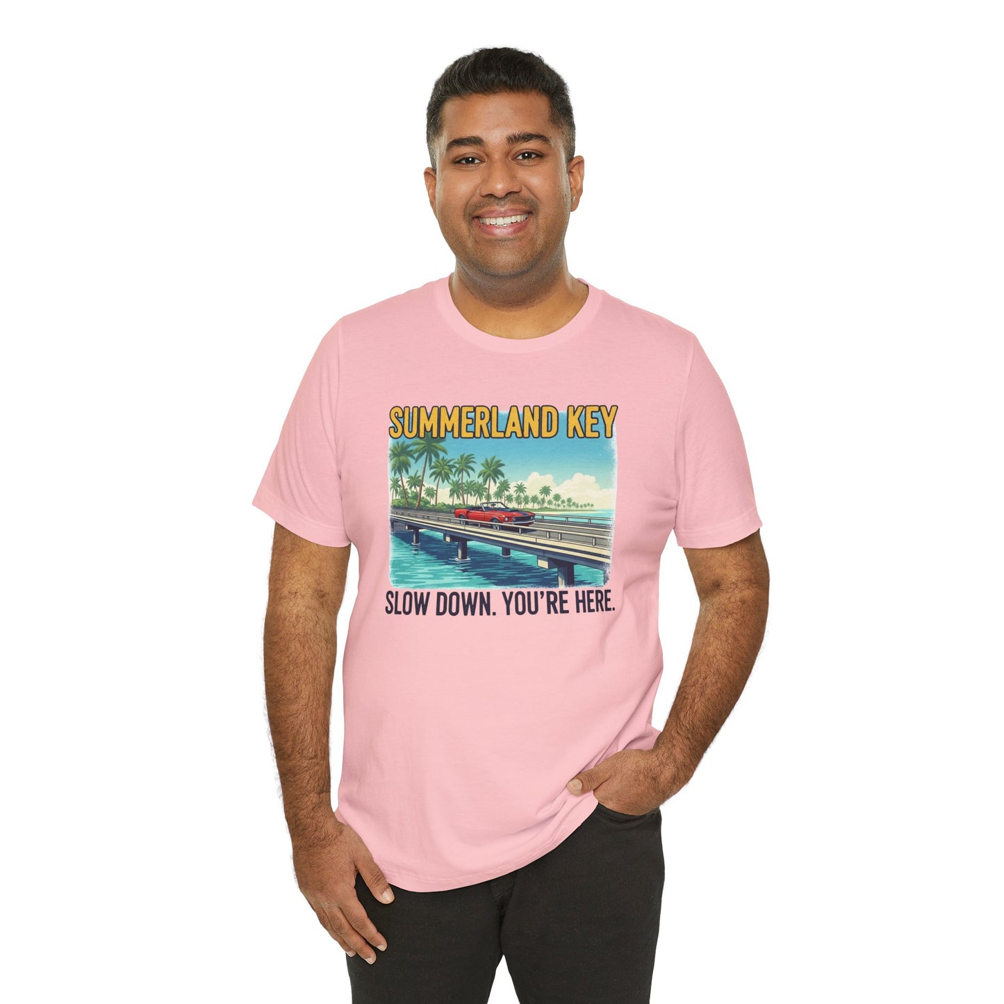 FLORIDA KEYS COLLECTION Summerland Key Relaxation Tee | Unisex Jersey Shirt for Beach Lovers, Vacation Vibe