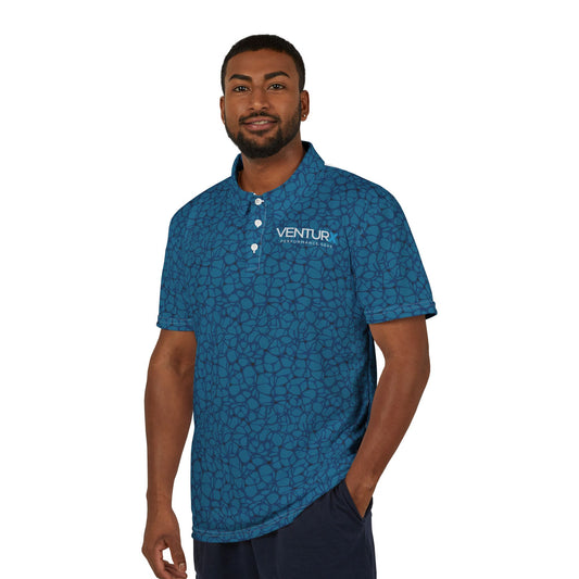 VENTURX™ Blue Graphics Polo Shirt
