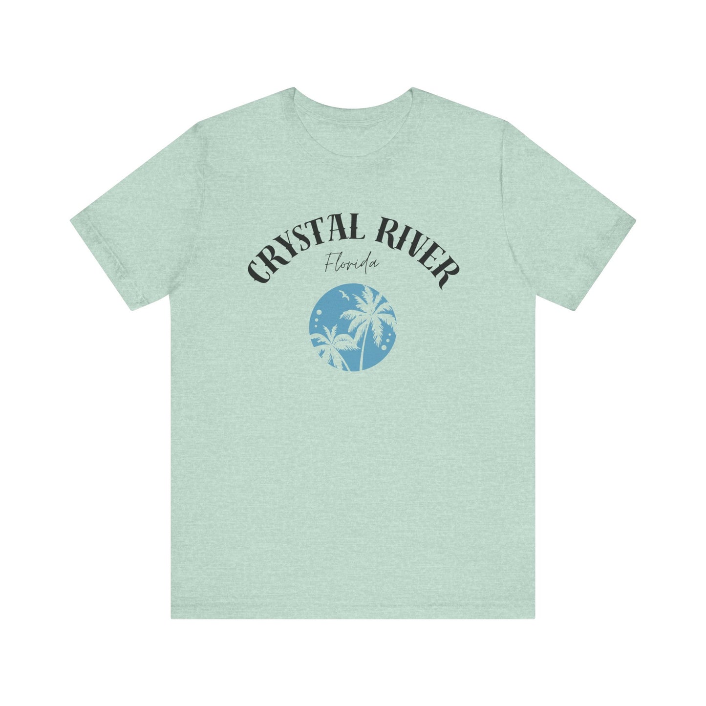 Crystal River Florida Tropical Tee - Unisex Jersey Short Sleeve Shirt