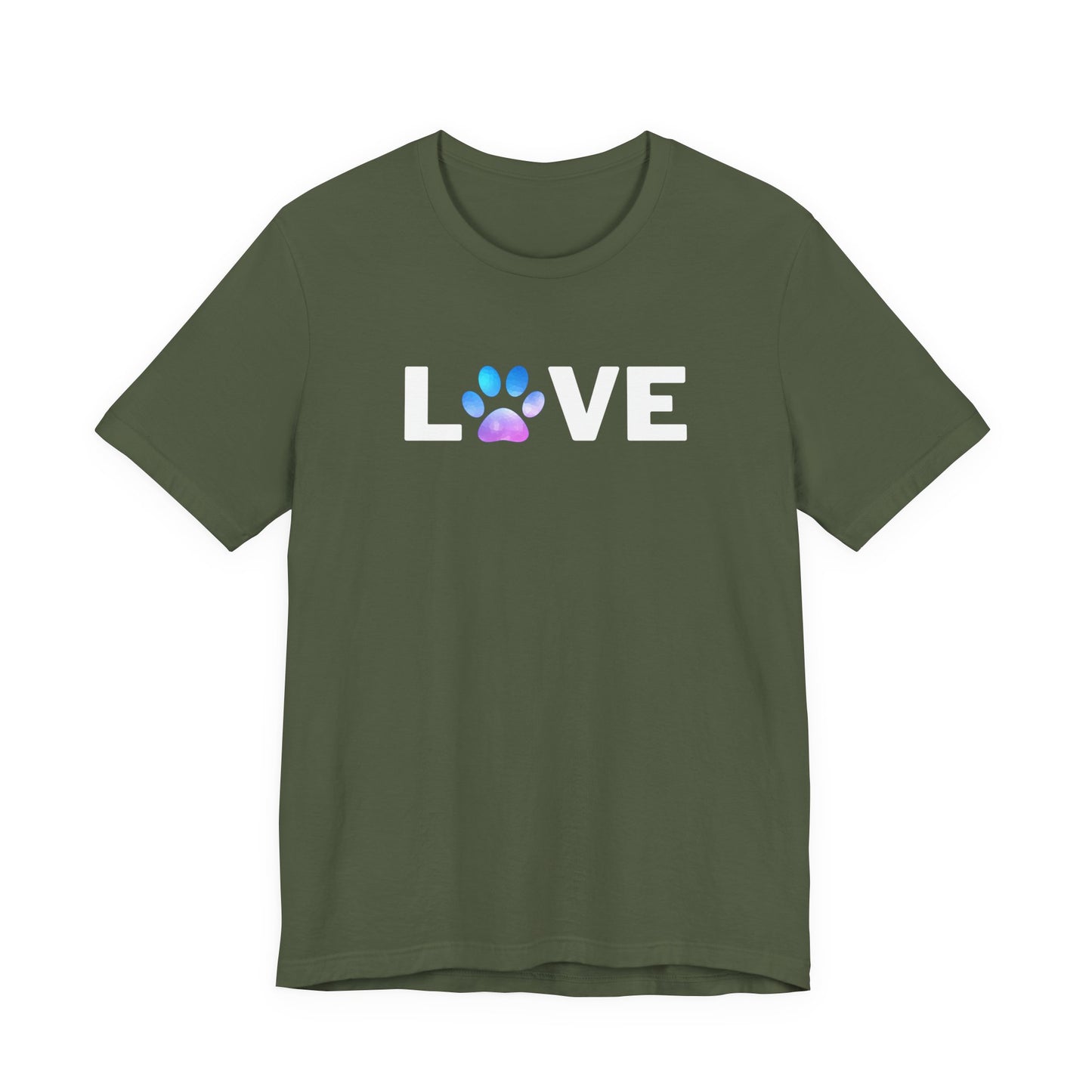 Cute Watercolor Paw Print Unisex Tee - Perfect for Pet Lovers