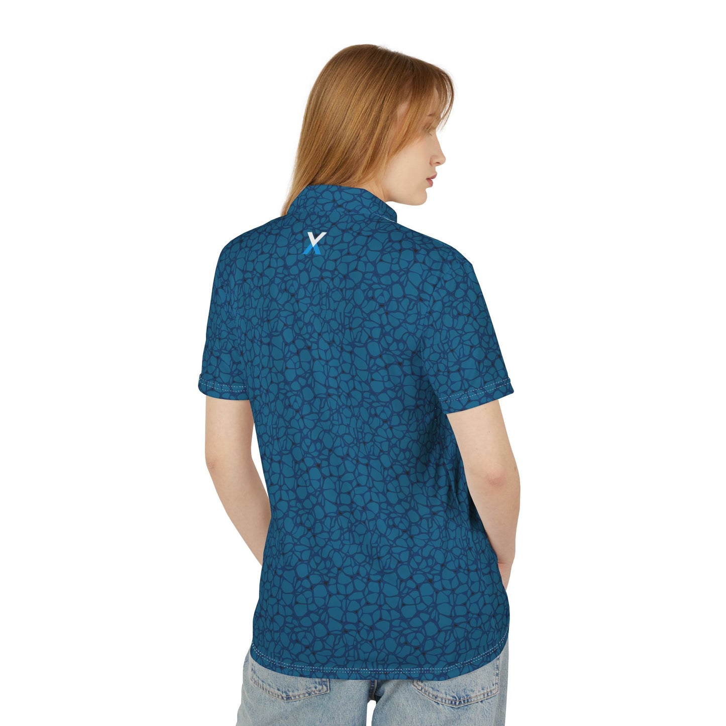 VENTURX™ Blue Graphics Polo Shirt