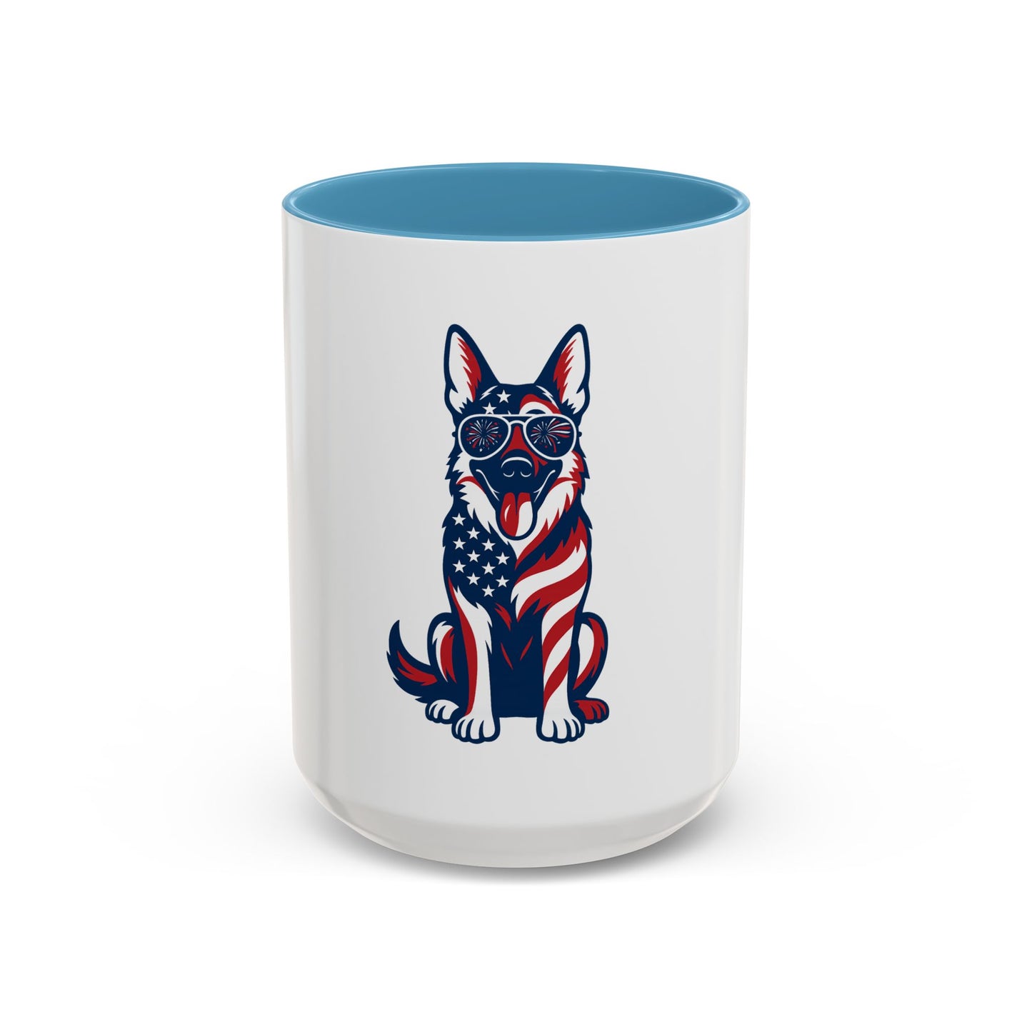 Patriotic German Shepherd Dog Coffee Mug | 11oz & 15oz | Perfect for Dog Lovers