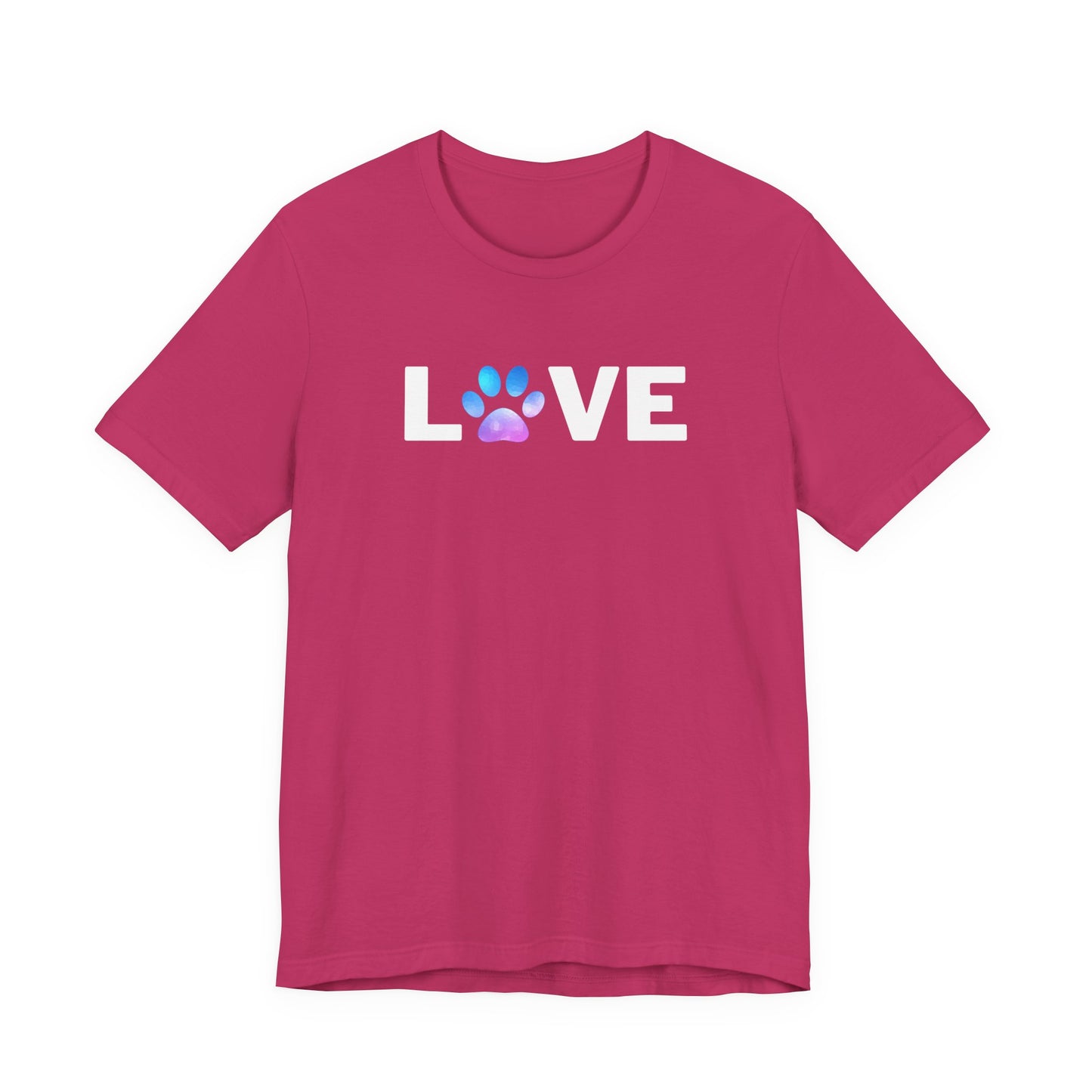 Cute Watercolor Paw Print Unisex Tee - Perfect for Pet Lovers