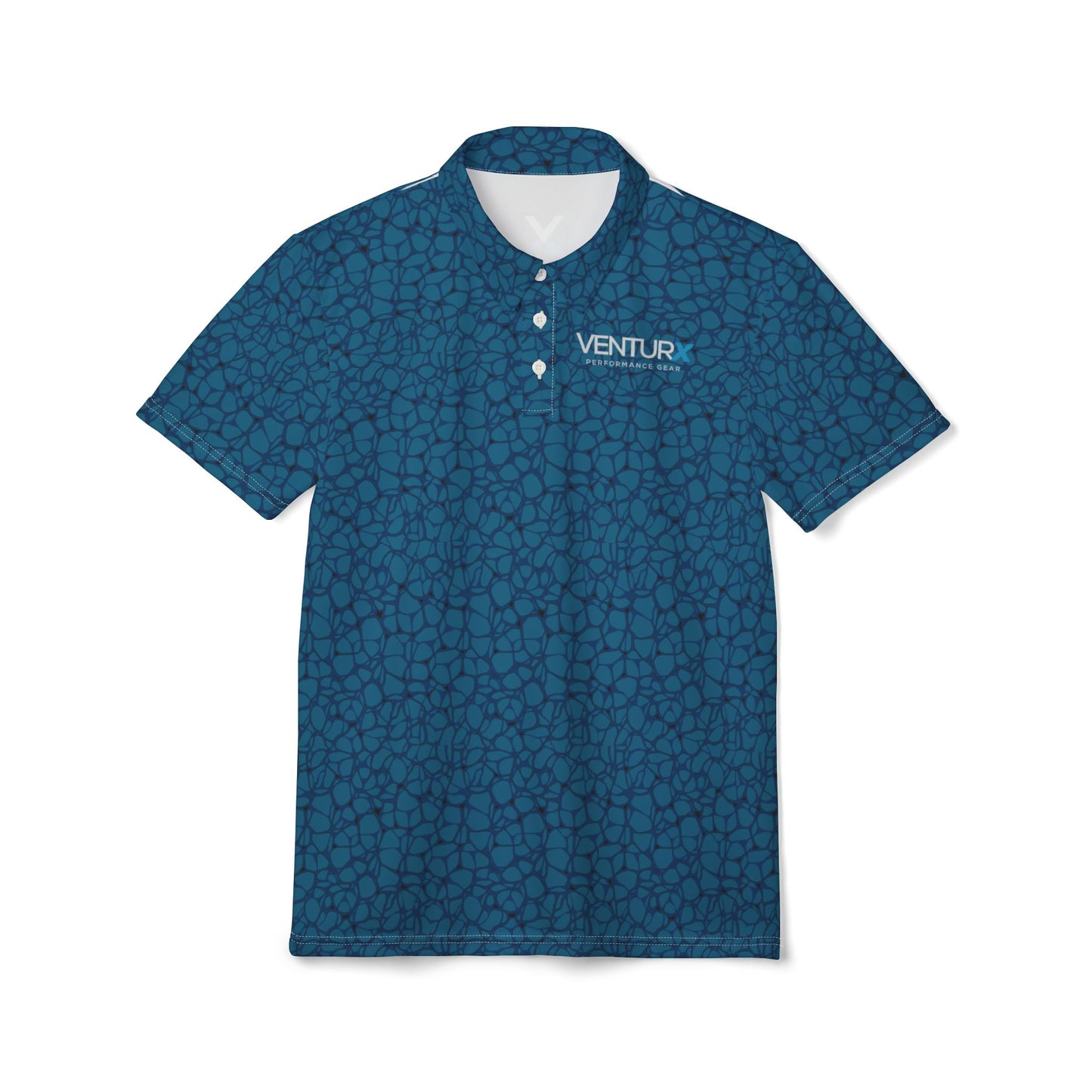 VENTURX™ Blue Graphics Polo Shirt