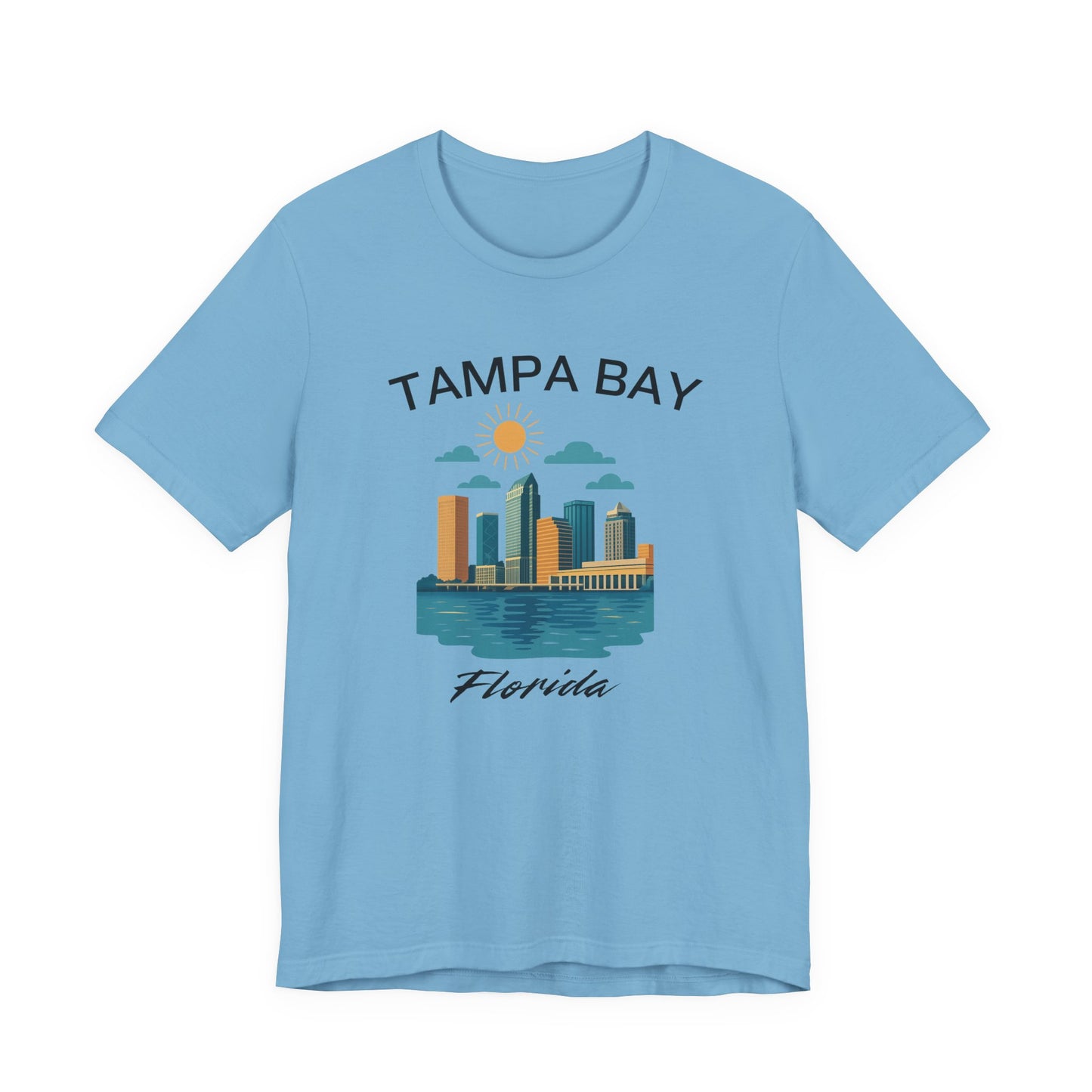 Tampa Bay Skyline Tee - Unisex Jersey Short Sleeve Tee, Florida Gift