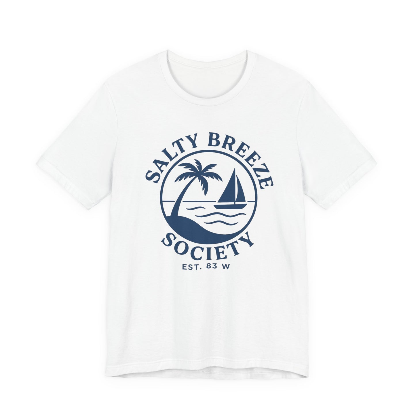 Salty Breeze Society Unisex Tee - Relaxed Coastal Vibe T-Shirt for Beach Lovers