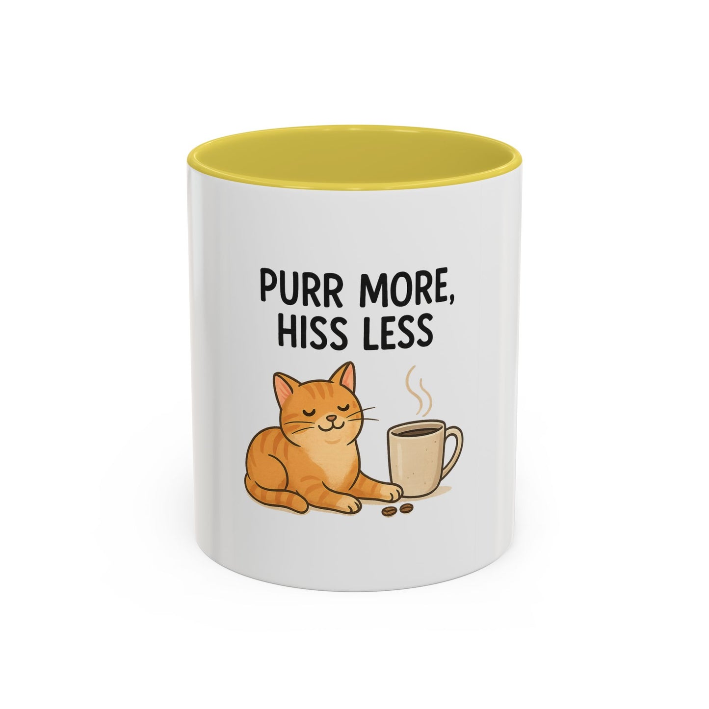 Funny Cat Mug - 'Purr More, Hiss Less' - Perfect Gift for Cat Lovers