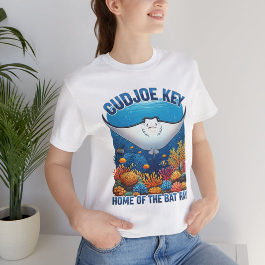 FLORIDA KEYS COLLECTION Cudjoe Key Bat Ray Tee, Unisex Graphic T-Shirt, Beach Apparel