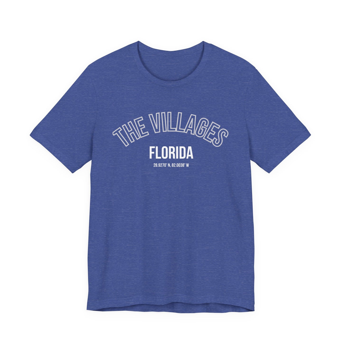 The Villages Florida Unisex Short Sleeve Tee - Trendy Orange T-Shirt