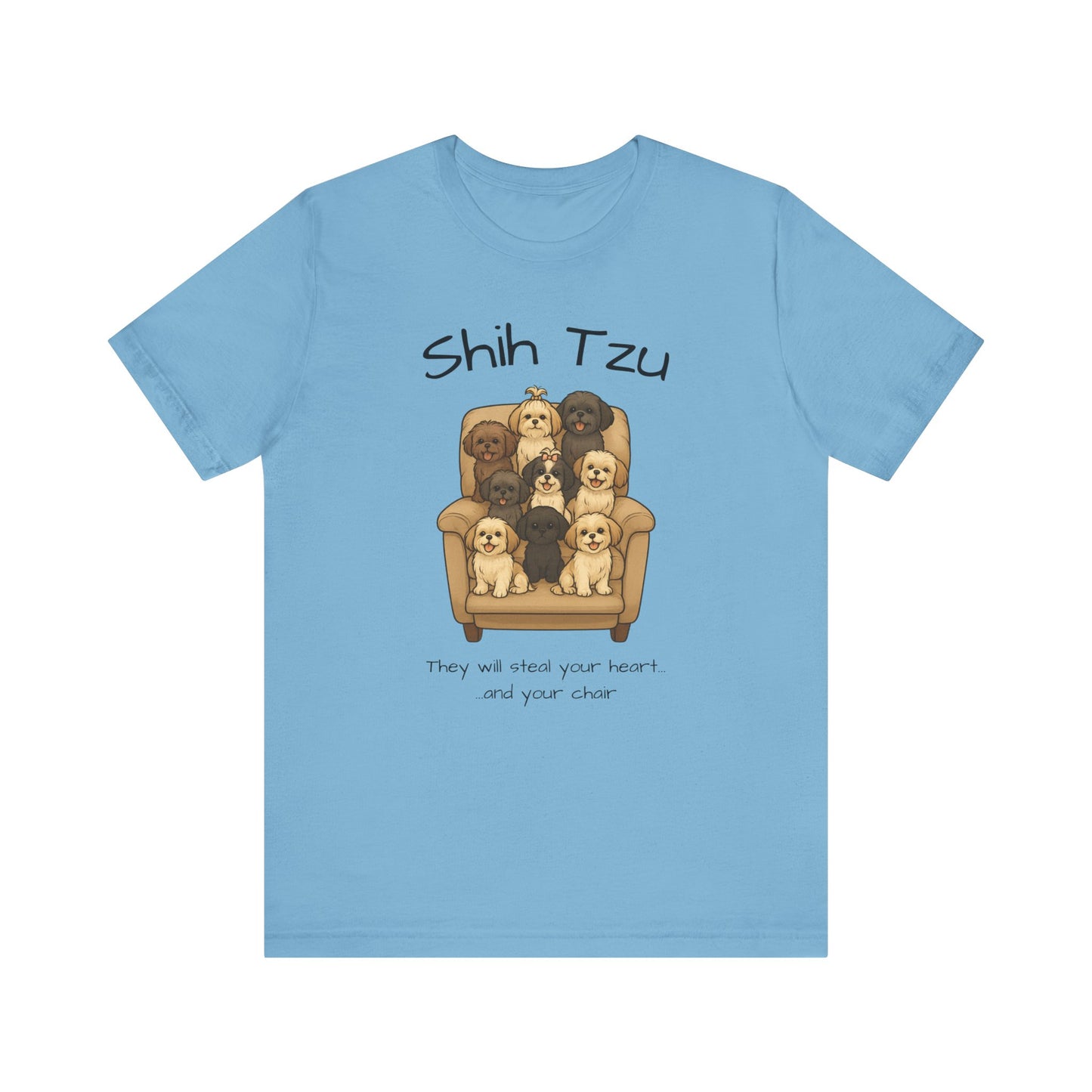 Cute Shih Tzu Dog Tee, Pet Lover Shirt, Dog Mom Gift, Animal Lover Tee
