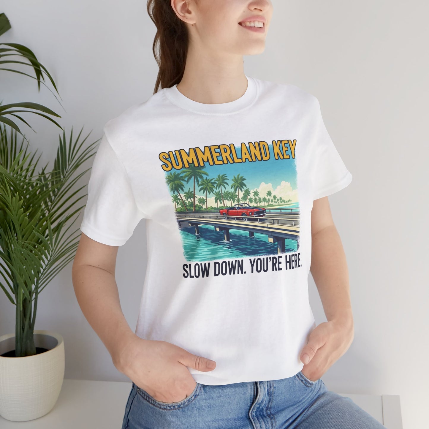 FLORIDA KEYS COLLECTION Summerland Key Relaxation Tee | Unisex Jersey Shirt for Beach Lovers, Vacation Vibe