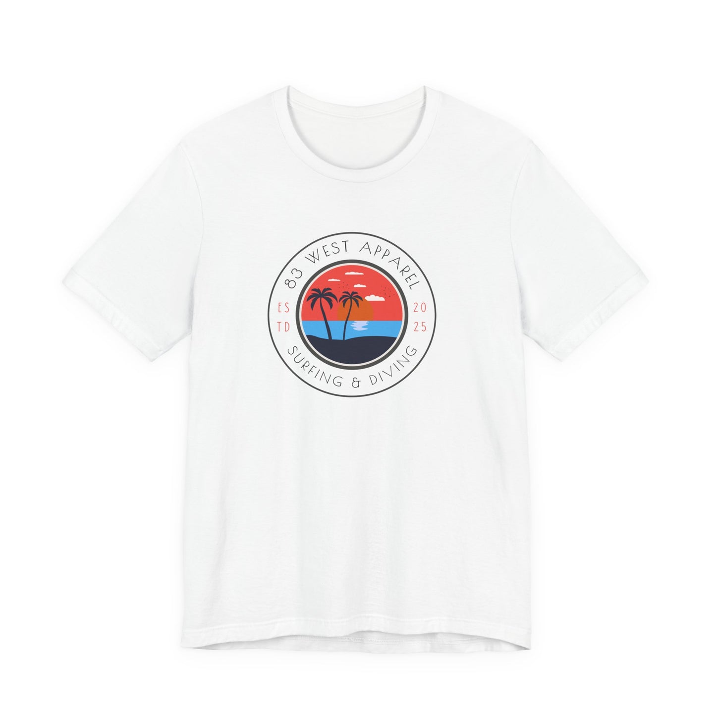 83 West Surf & Dive Unisex Tee - Perfect for Beach Lovers and Outdoor Adventures