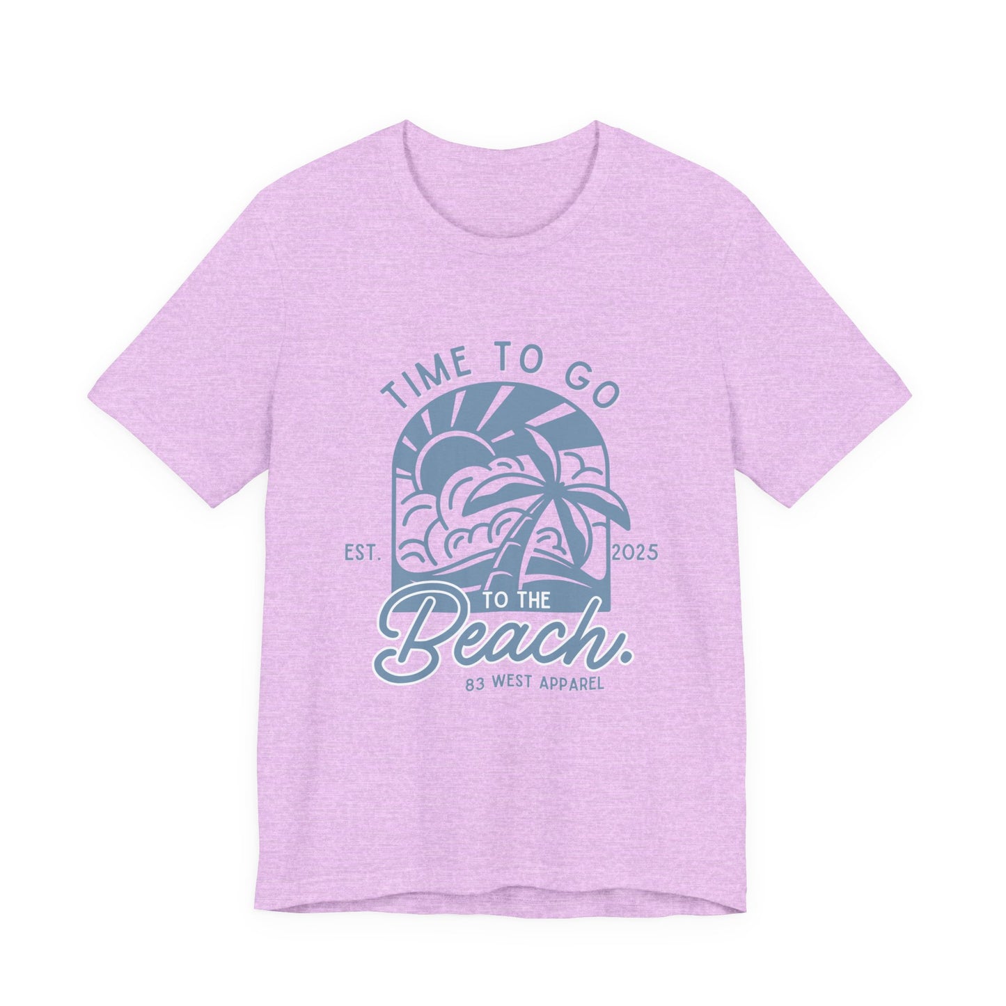 83 West Beach Vibes Unisex Jersey Tee - "Time to Go to the Beach"