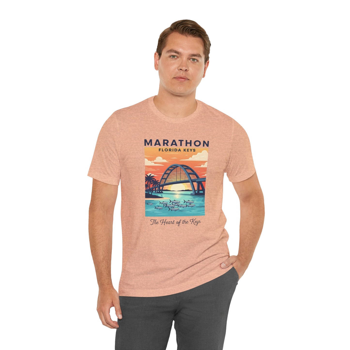 FLORIDA KEYS COLLECTION Florida Keys Marathon Tee, Vintage Beach Shirt, Summer Travel Tee, Vacation Gift, Unisex Graphic T-Shirt
