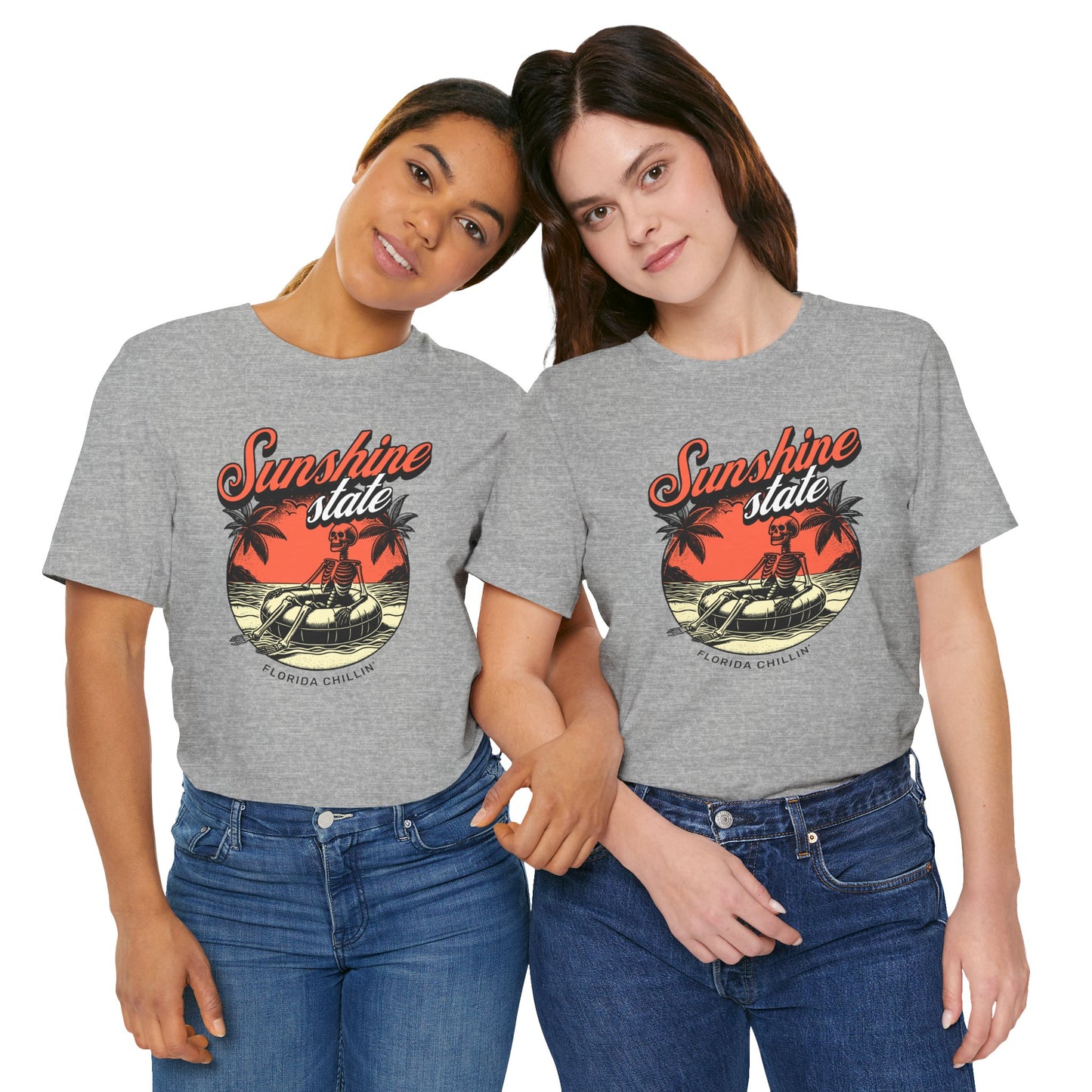 Sunshine State Tee, Florida Chillin' Vintage Shirt, Summer Casual Wear, Beach Vacation Top, Unisex Graphic T-Shirt