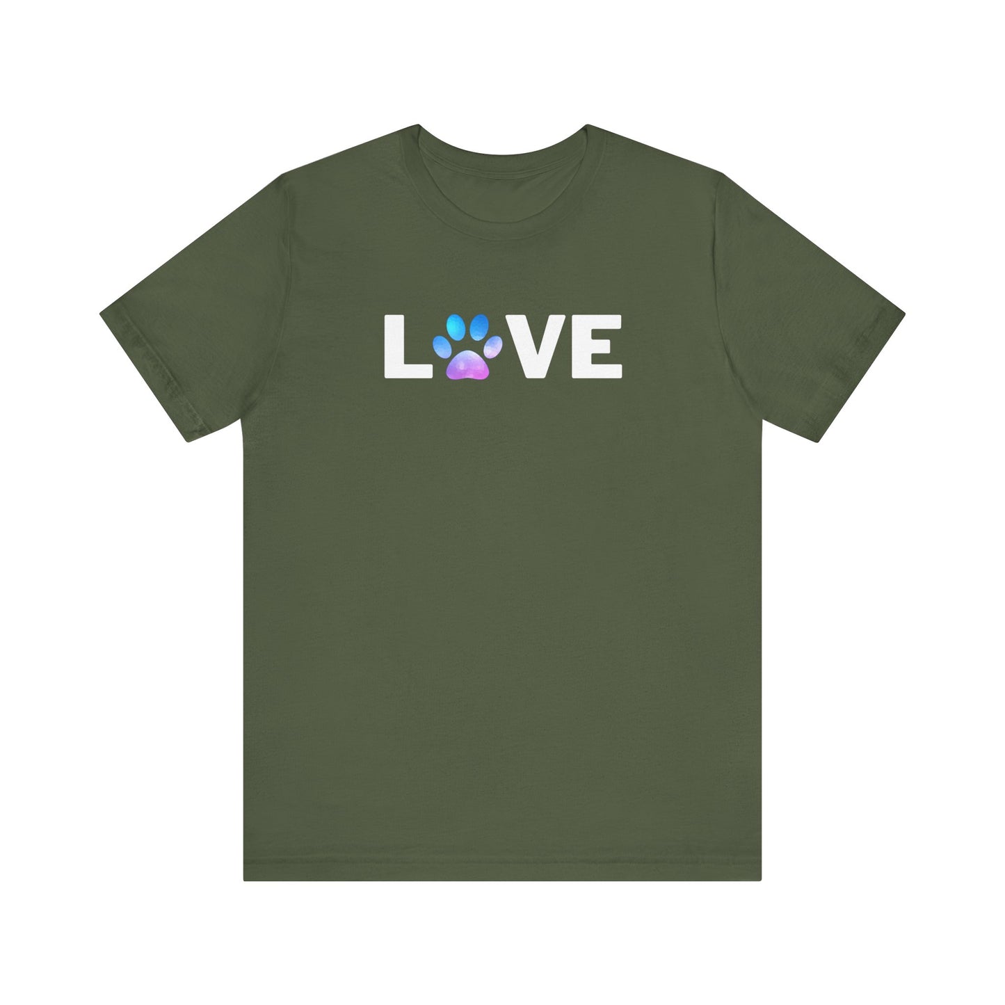 Cute Watercolor Paw Print Unisex Tee - Perfect for Pet Lovers