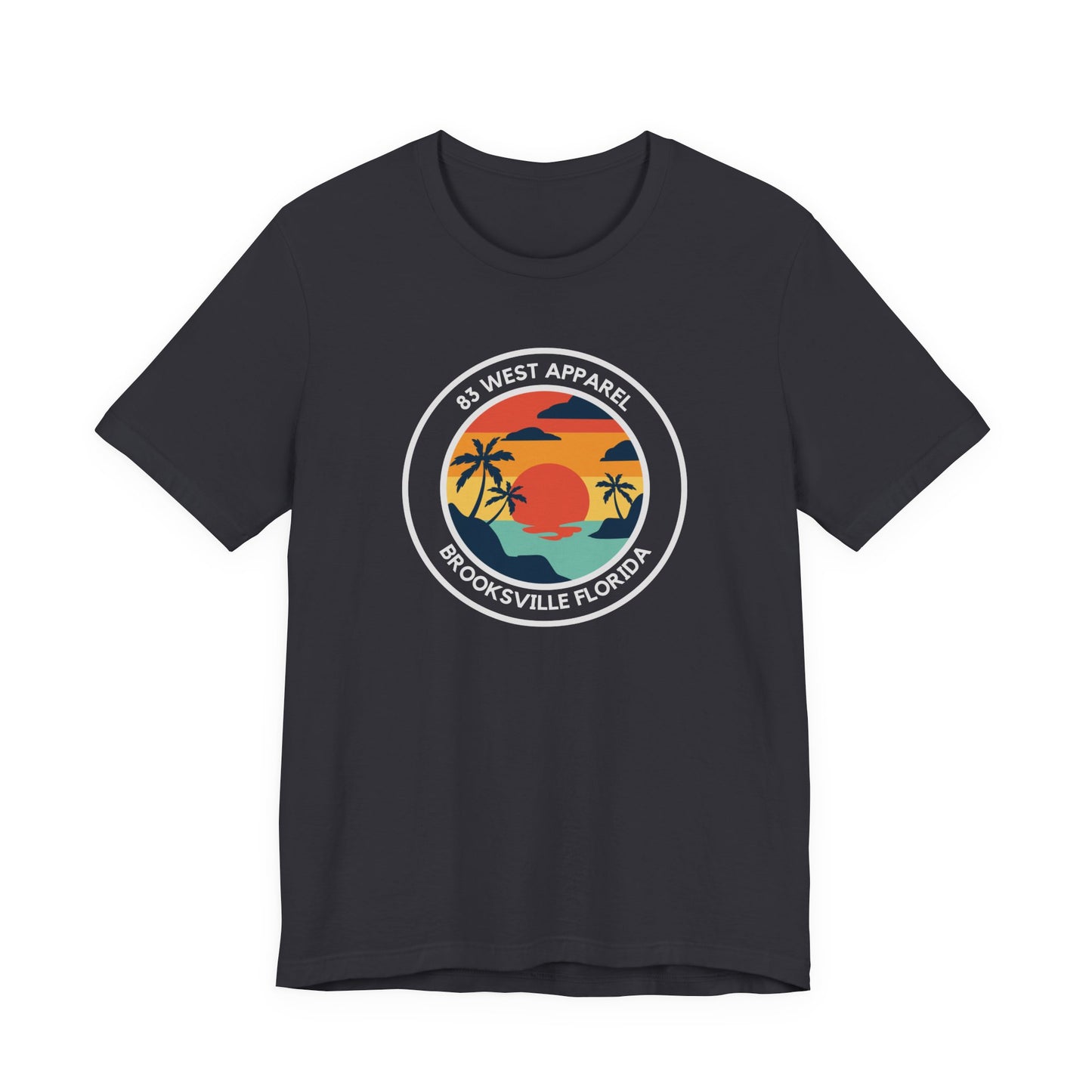 83 West Sunset Palm Tree Tee - Unisex Jersey Short Sleeve Shirt