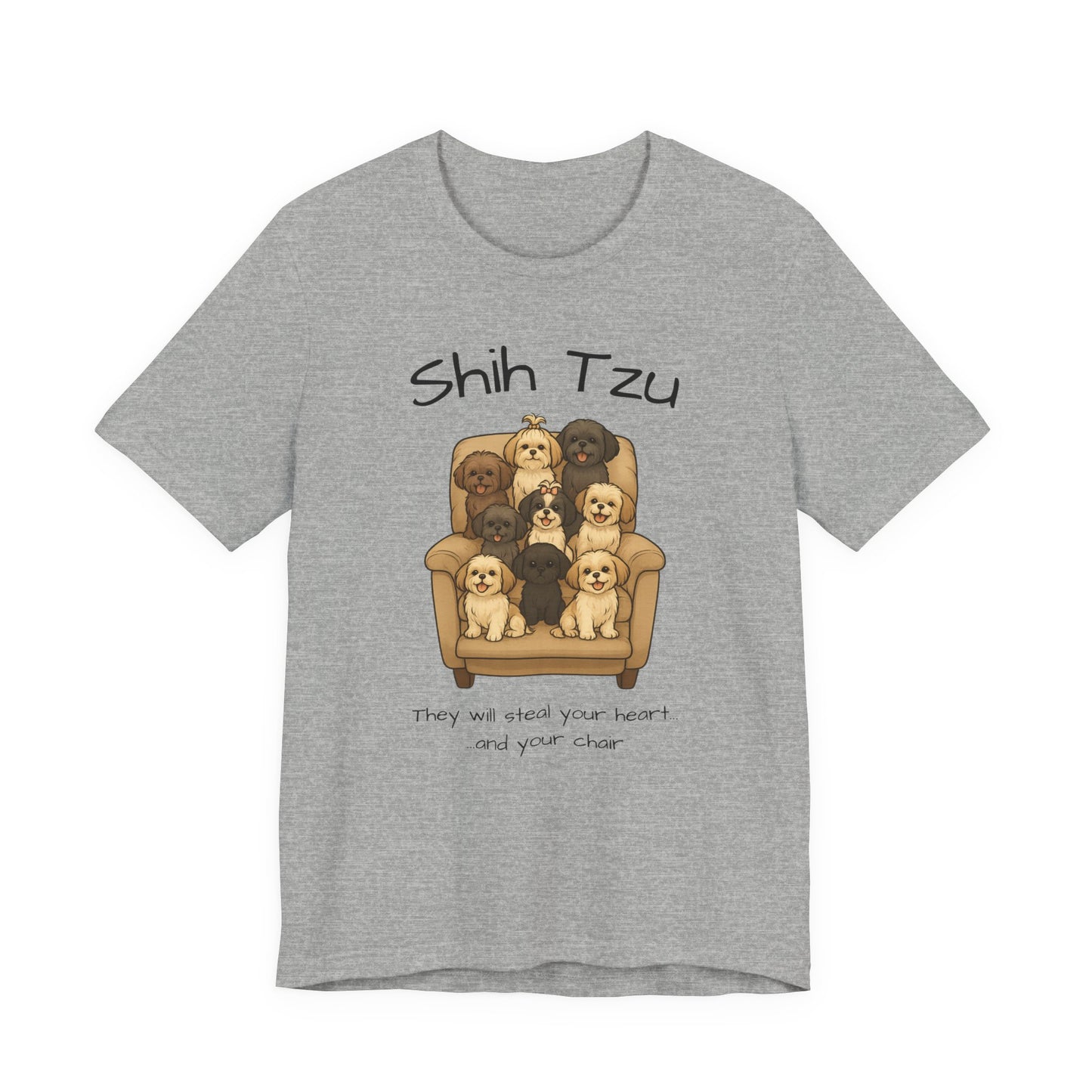 Cute Shih Tzu Dog Tee, Pet Lover Shirt, Dog Mom Gift, Animal Lover Tee
