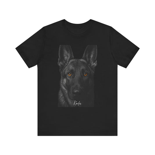 German Shepherd Koda Black Edition Unisex Tee, Pet Lover Shirt, Dog Lover Gift