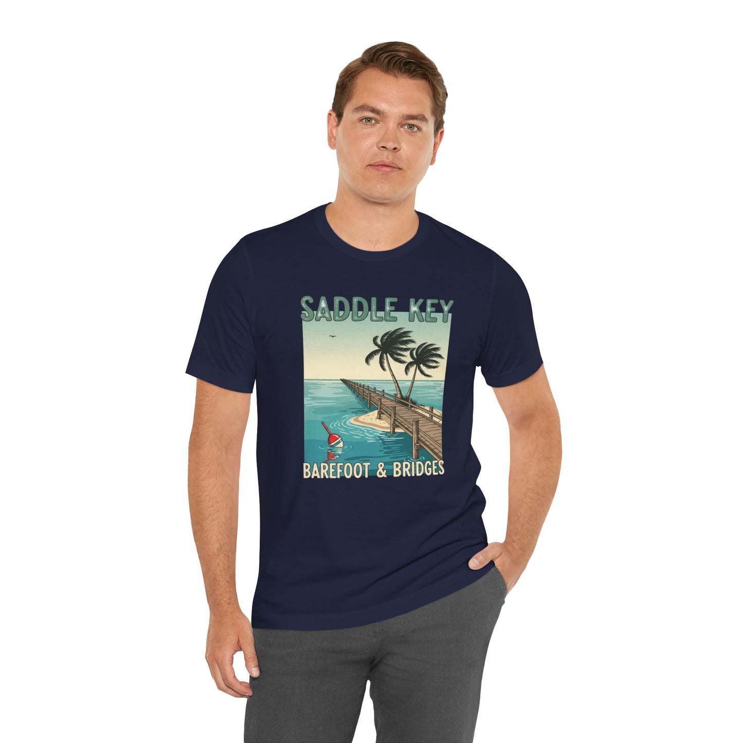 FLORIDA KEYS COLLECTION Retro Saddle Key Tee - Unisex Short Sleeve Shirt
