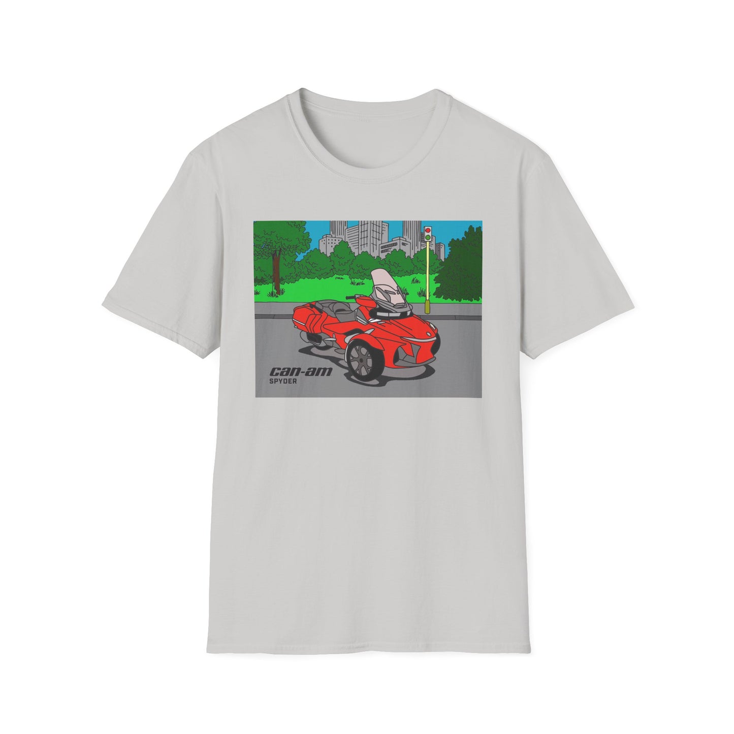 SPYDER Coloring Book Graphic Unisex Softstyle T-Shirt