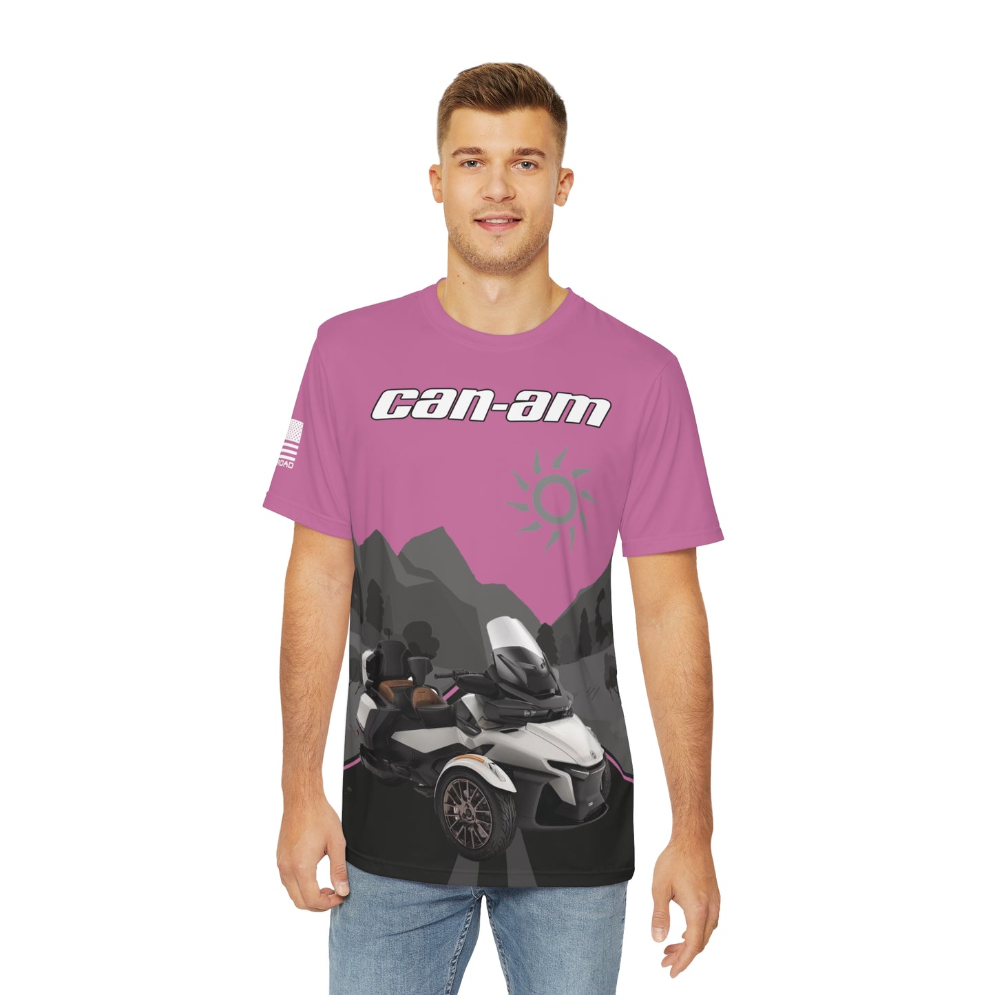 CAN-AM SPYDER SCENIC FWC EDITION T-SHIRT PINK SEA-TO-SKY EDITION