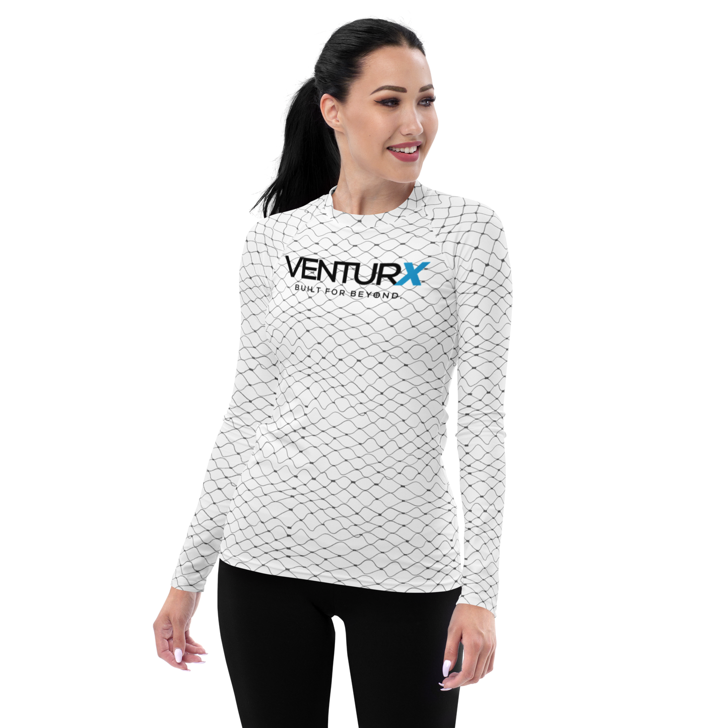 VENTURX™ Fishnet Graphics Women's UPF 50+ Rash Guard Shirt