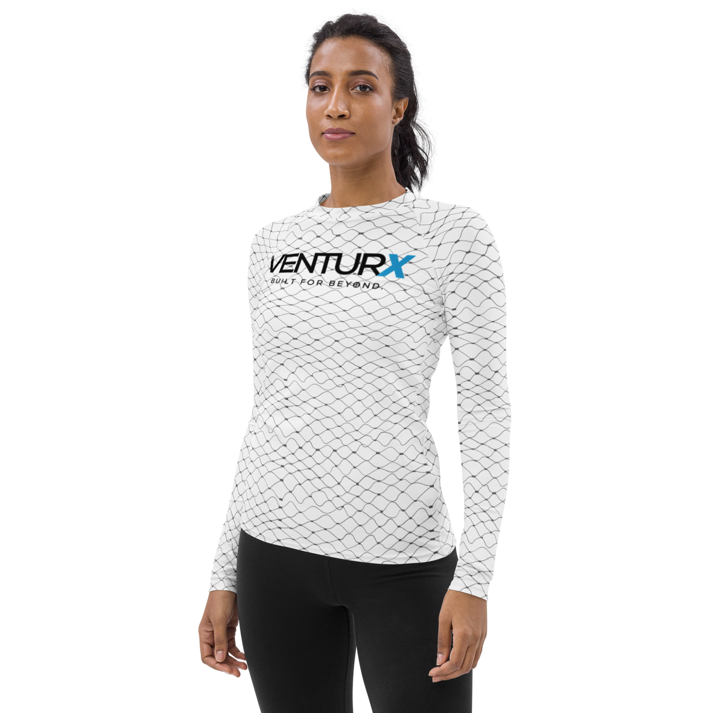VENTURX™ Fishnet Graphics Women's UPF 50+ Rash Guard Shirt