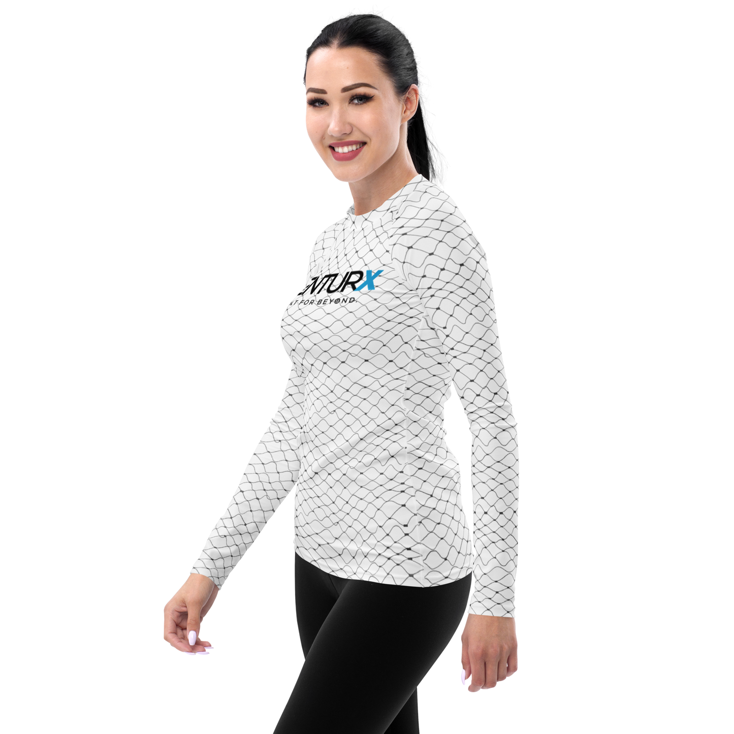 VENTURX™ Fishnet Graphics Women's UPF 50+ Rash Guard Shirt