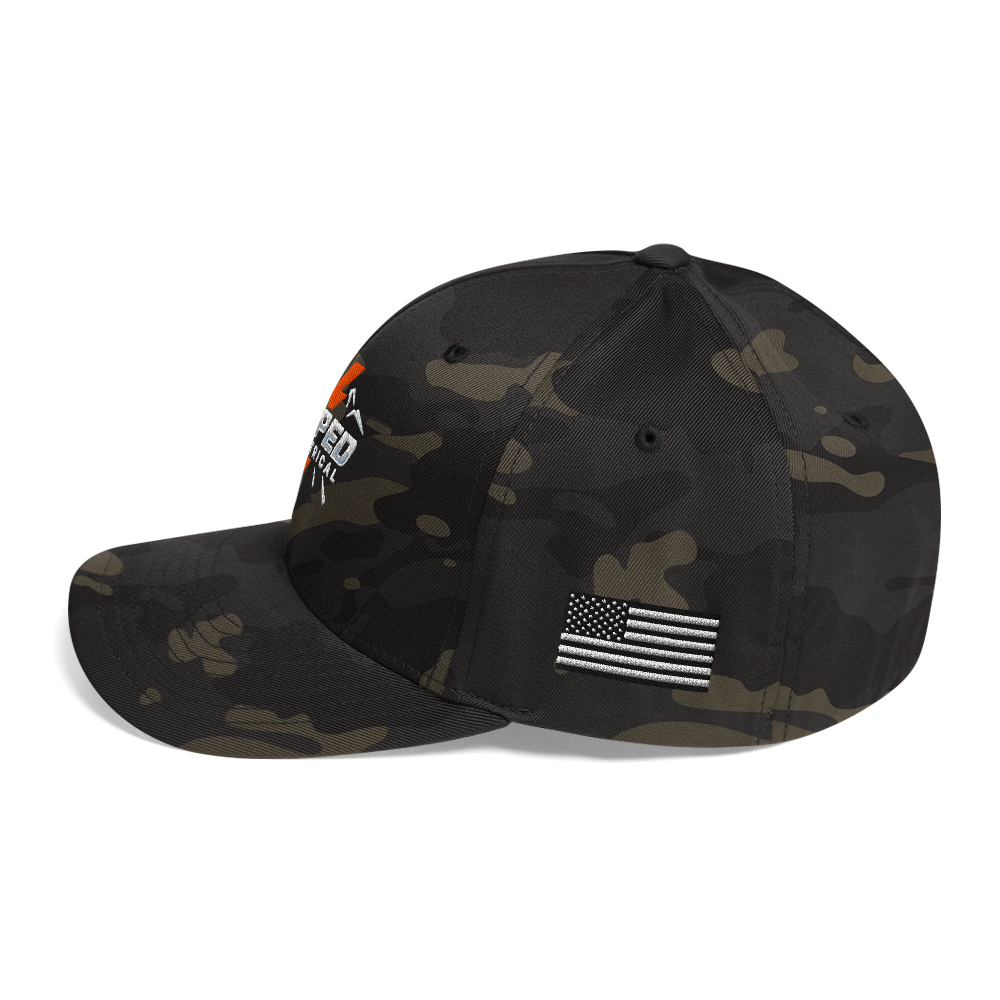 AMPED ELECTRICAL FlexFit Structured Twill Cap
