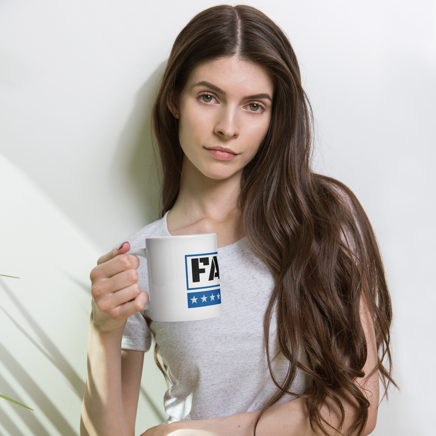 FAFO White Glossy Large Mug 20 ounce