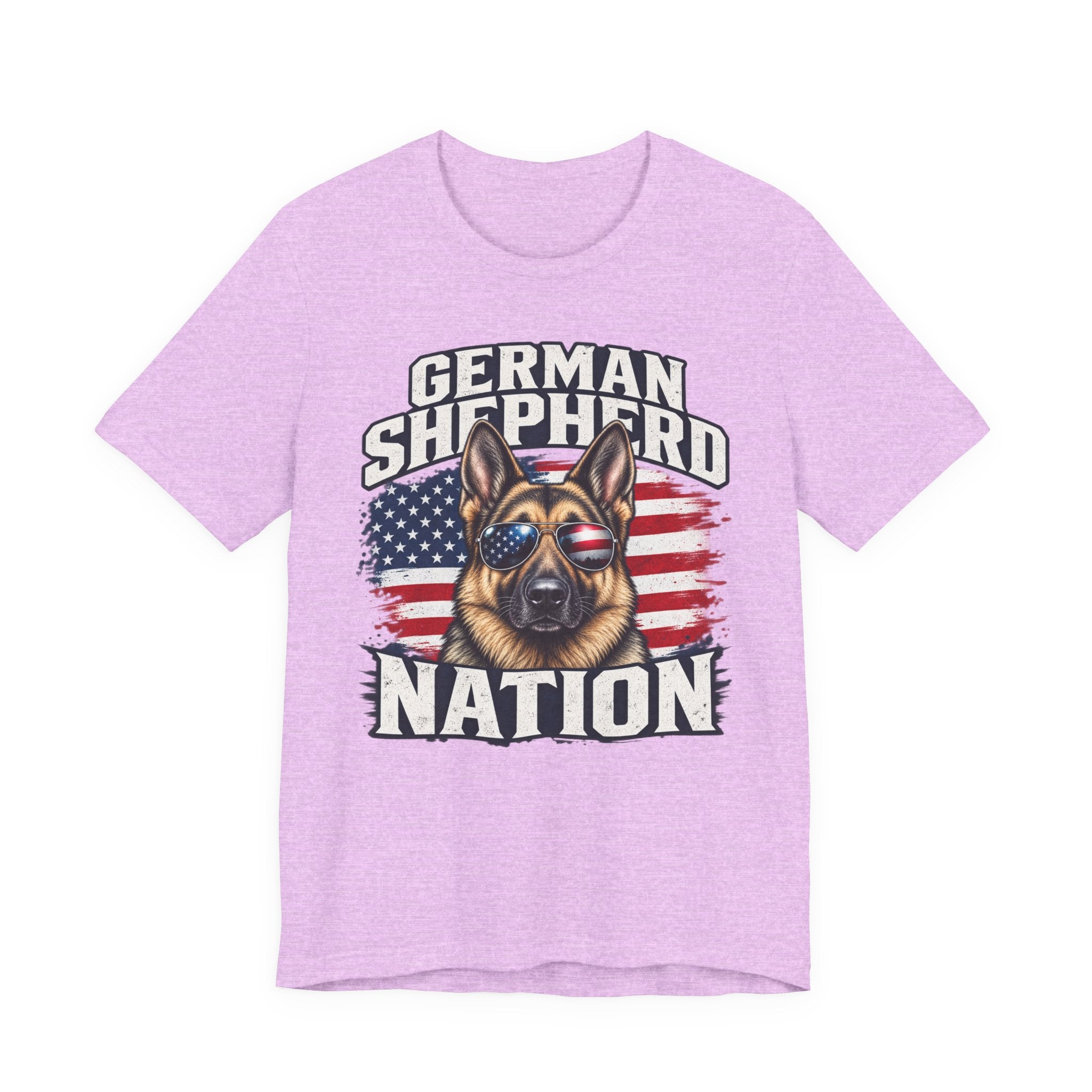 German Shepherd Nation T-Shirt – American Flag Dog Tee for Dog Lovers