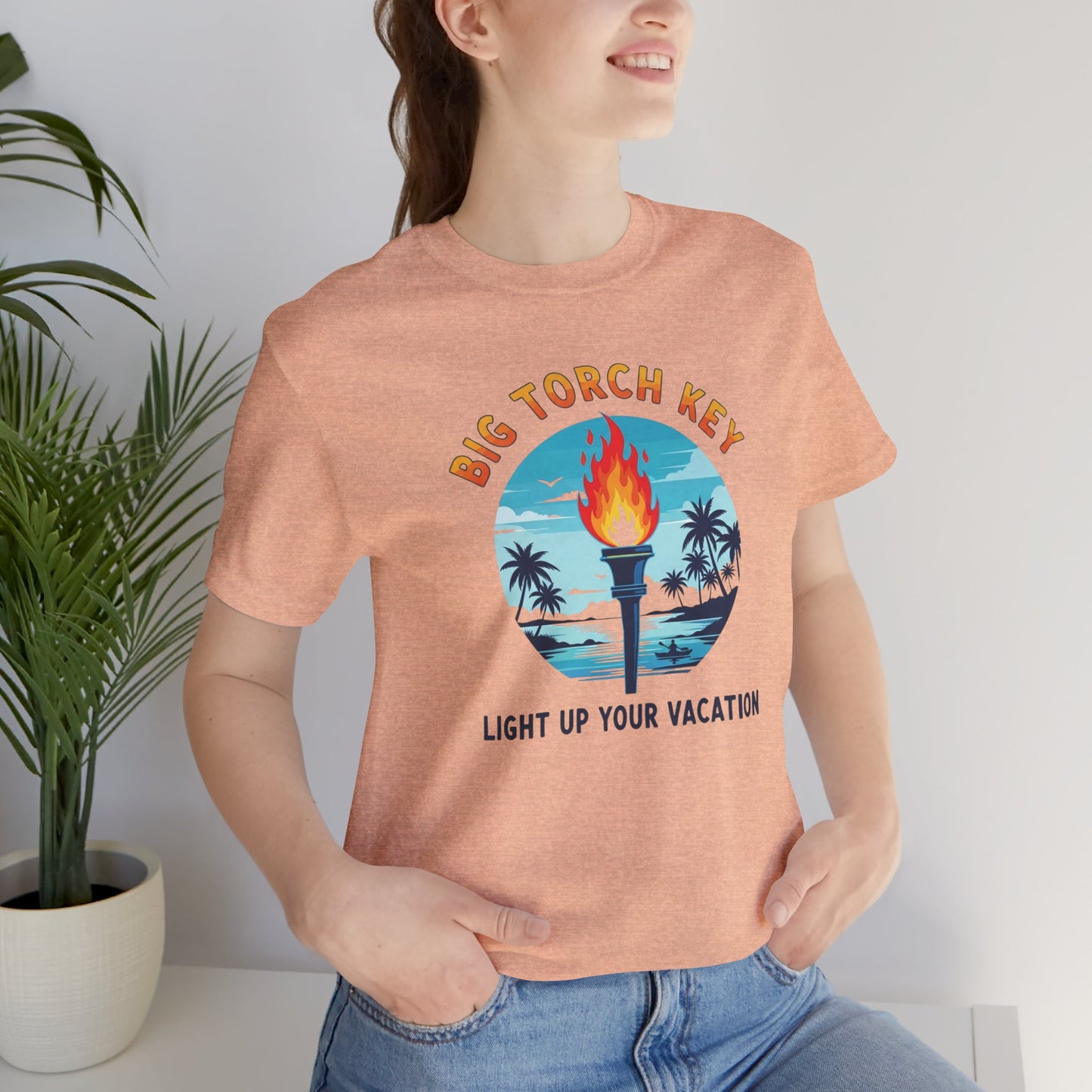 FLORIDA KEYS COLLECTION Big Torch Key Vacation Tee - Light Up Your Vacation, Casual Summer Shirt, Beachwear, Travel Gift, Unisex Graphic Tee
