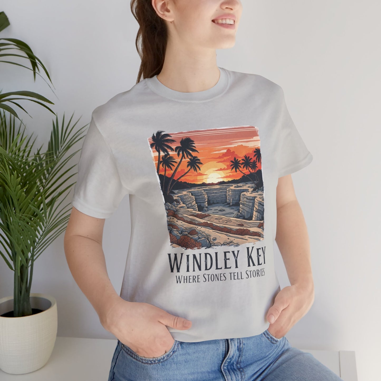 FLORIDA KEYS COLLECTION Windley Key Sunset Tee, Soft Cotton T-Shirt, Beach Vibes Shirt