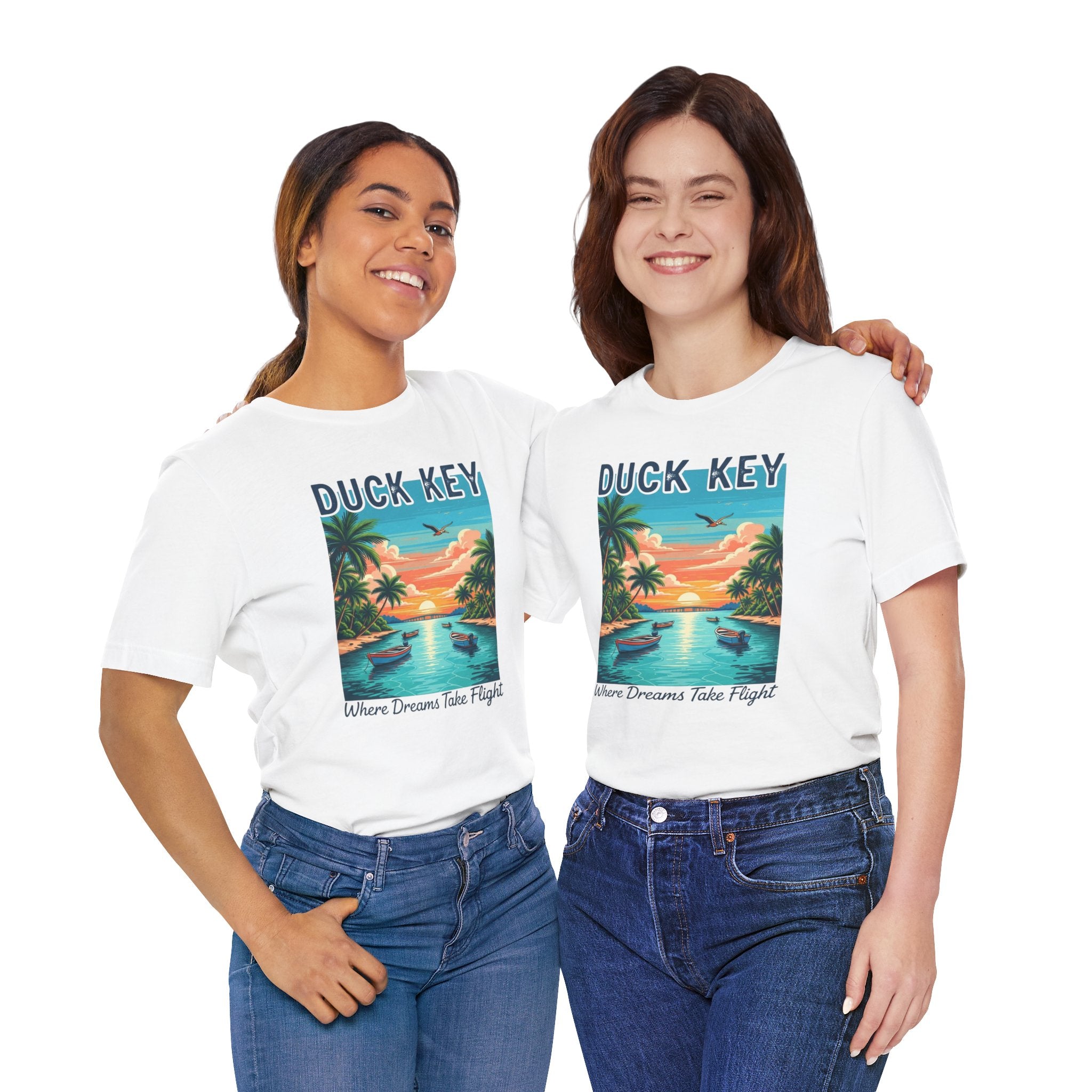 FLORIDA KEYS COLLECTION Duck Key Dreamscape Unisex Tee - Beach Vibes Shirt, Vacation T-Shirt