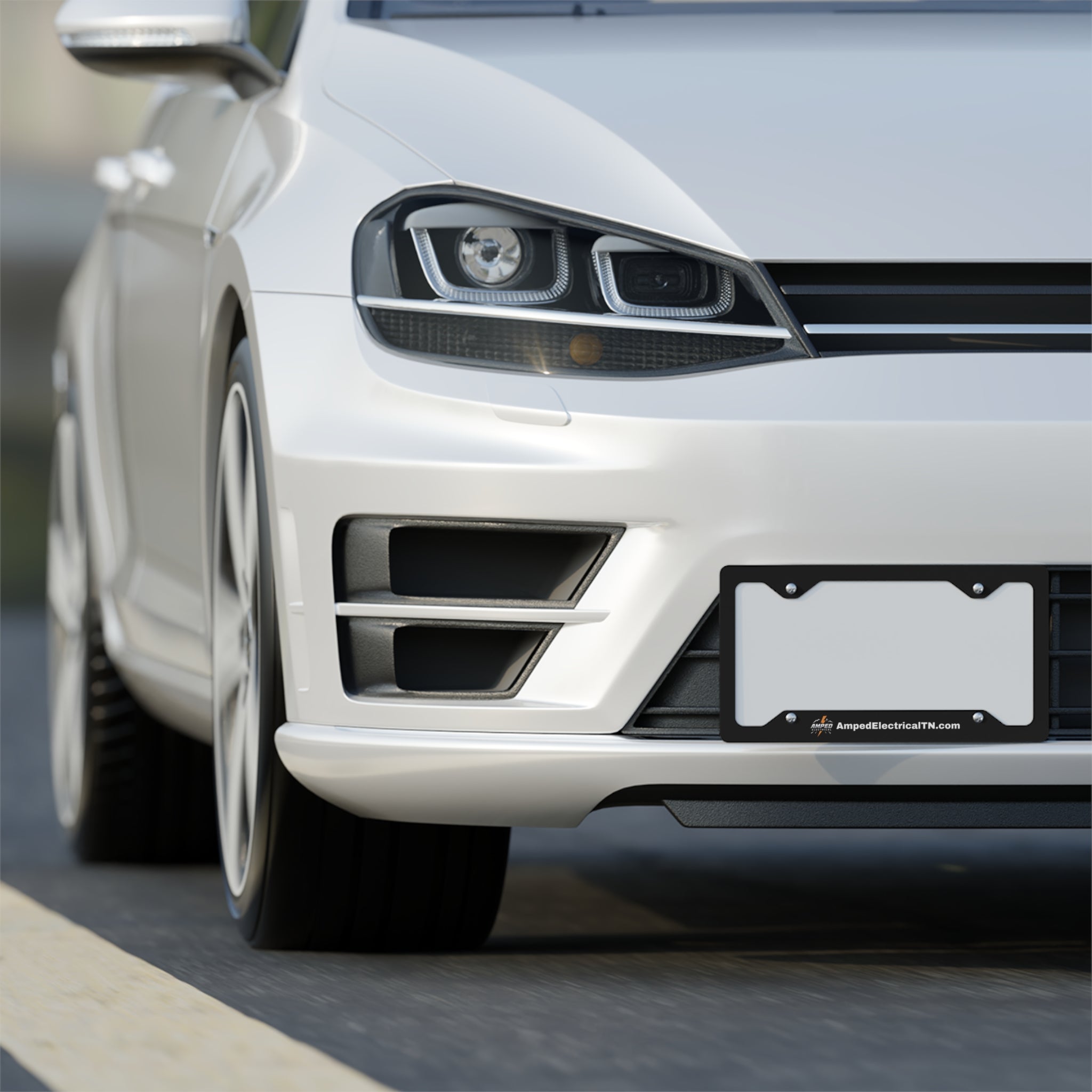 AMPED ELECTRICAL COLLECTION | Custom Metal License Plate Frame