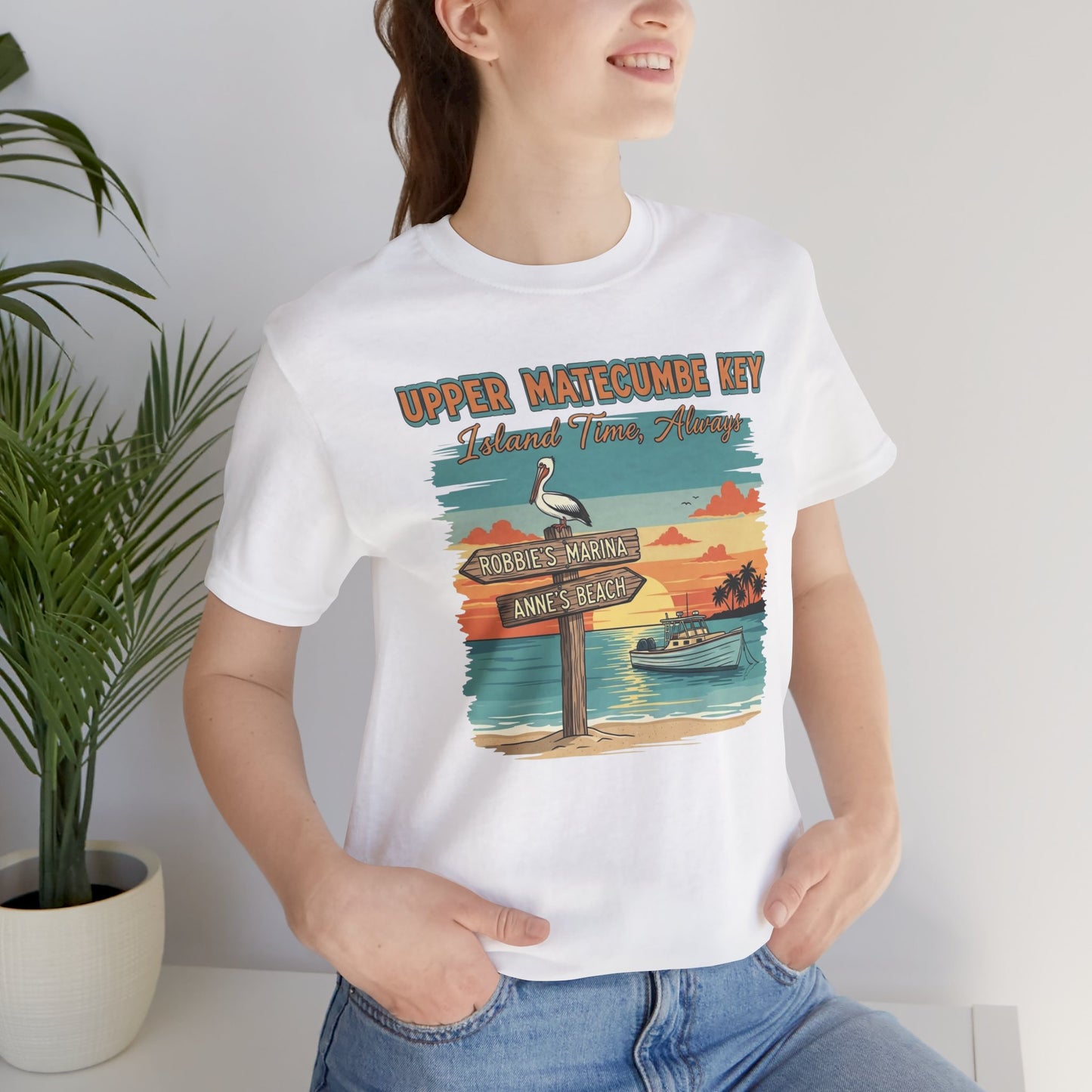 FLORIDA KEYS COLLECTION Upper Matecumbe Key Graphic Tee | Perfect for Summer Outings, Vacations
