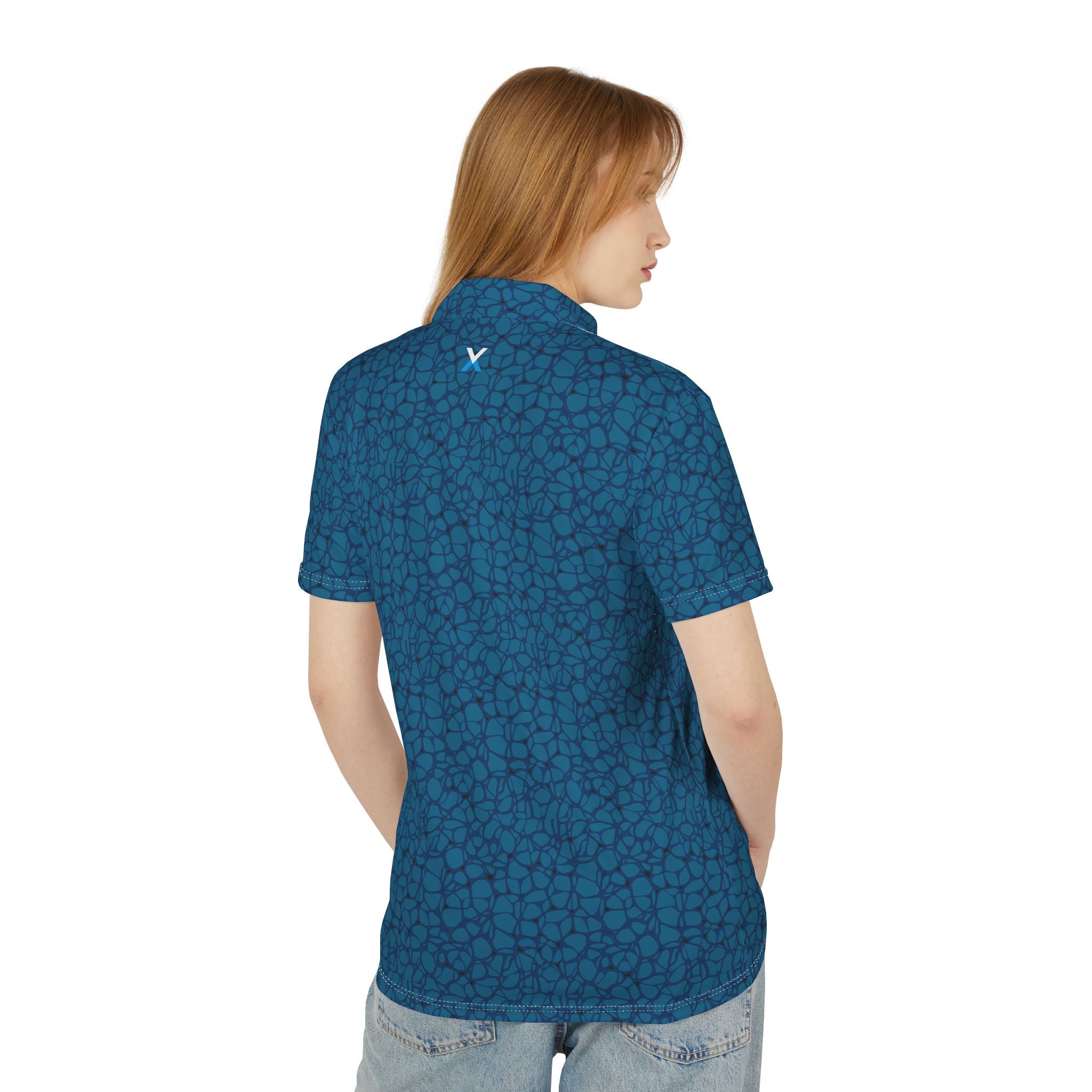 VENTURX™ Blue Graphics Polo Shirt