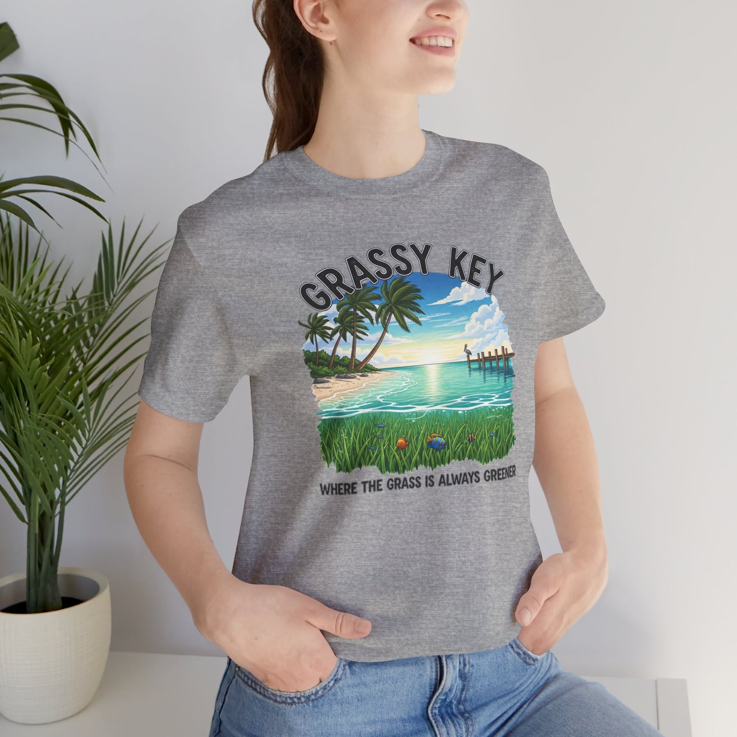 FLORIDA KEYS COLLECTION Grassy Key Shirt, Casual Summer T-Shirt