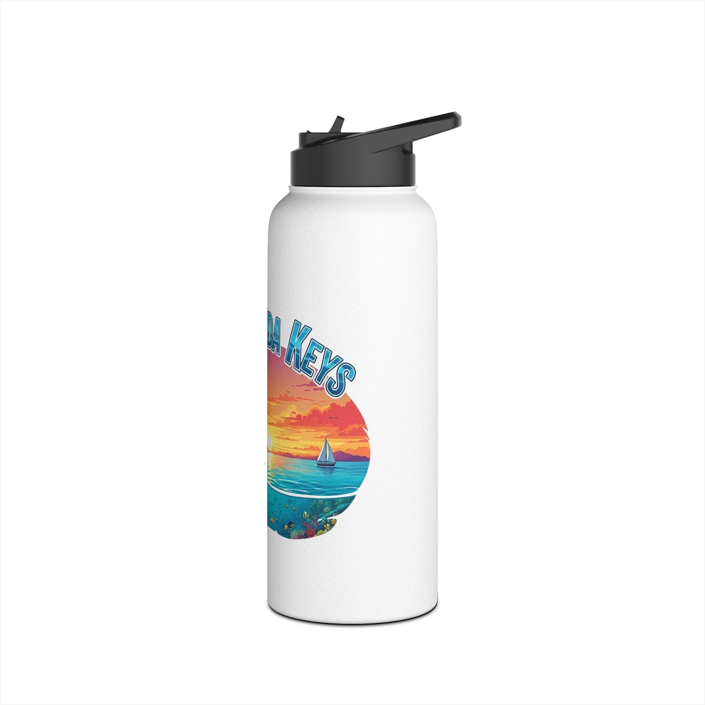 Florida Keys Water Bottle, Florida Vibes for Hydration, Eco-Friendly Travel Mug