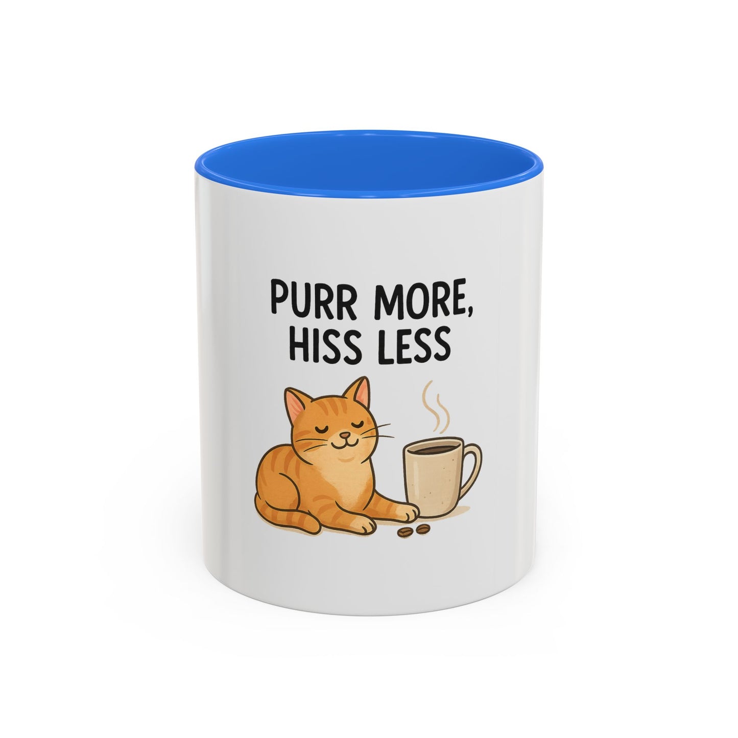 Funny Cat Mug - 'Purr More, Hiss Less' - Perfect Gift for Cat Lovers