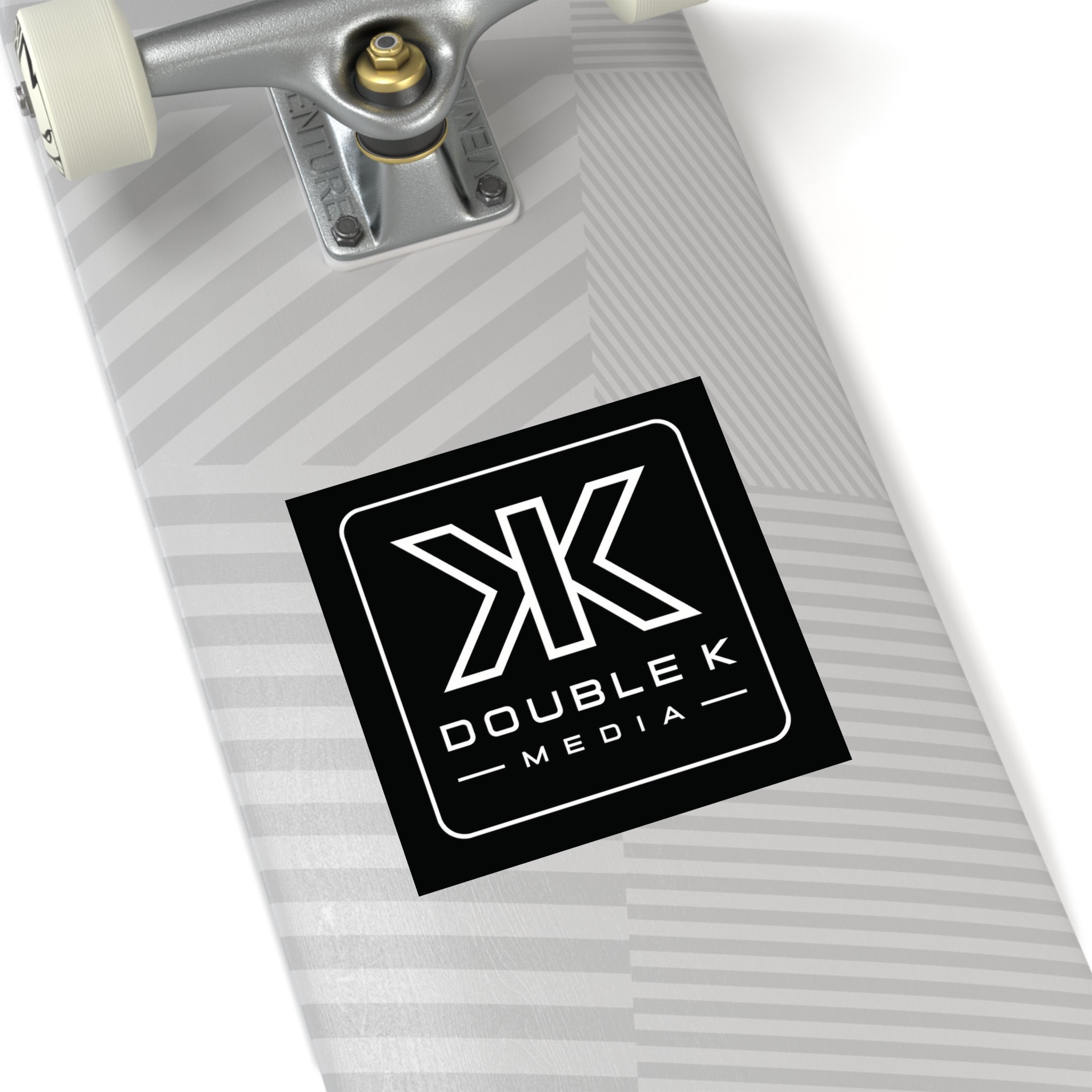 Double K Media Logo Square Sticker