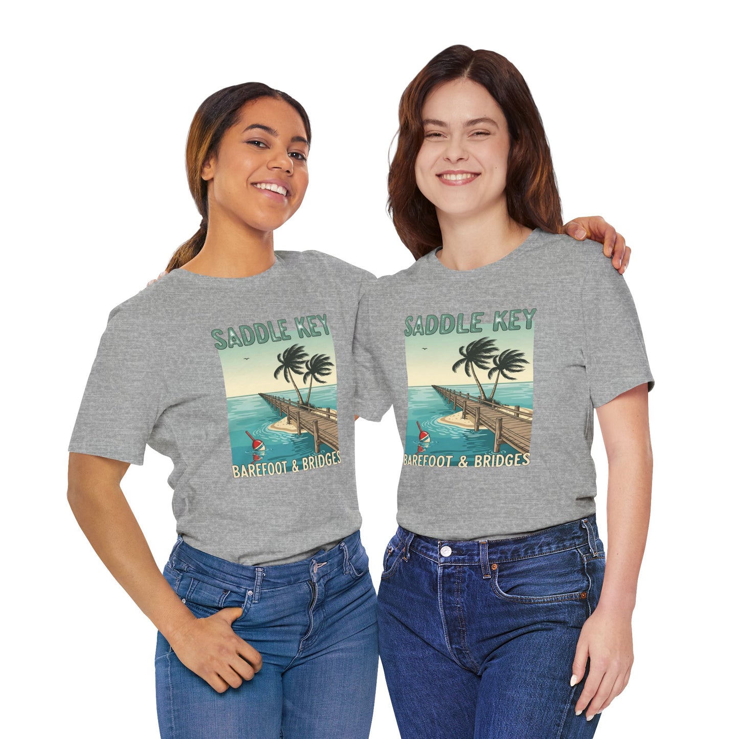 FLORIDA KEYS COLLECTION Retro Saddle Key Tee - Unisex Short Sleeve Shirt