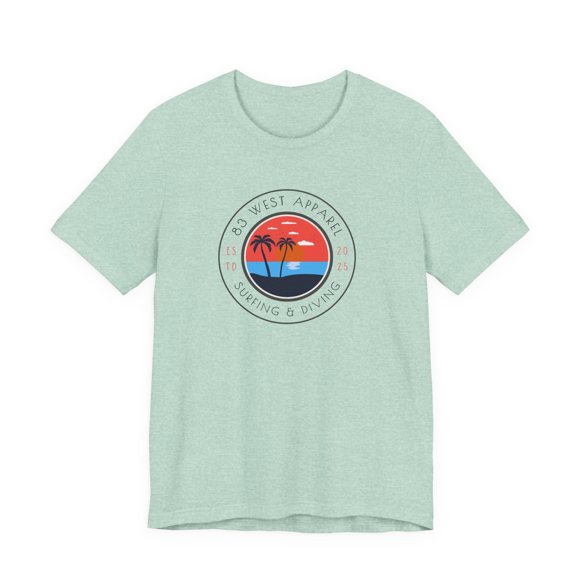 83 West Surf & Dive Unisex Tee - Perfect for Beach Lovers and Outdoor Adventures