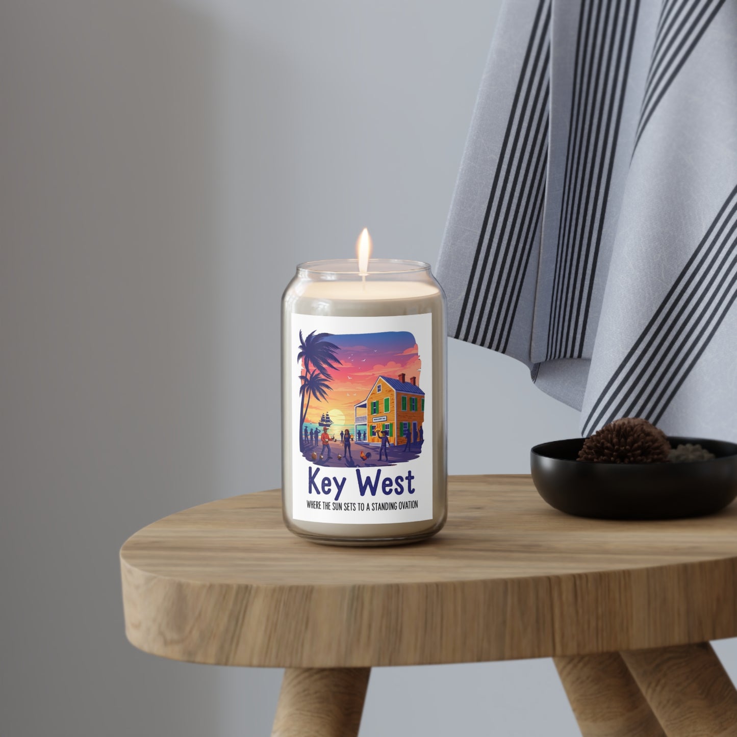 Key West Scented Soy Candle, Aromatherapy Gift, Home Décor, Relaxing Candles, Beach Vibes, Gift for Her, Travel Souvenir